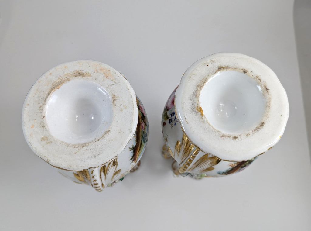 A Pair of Old Paris Porcelain Vases, c. 19th Century