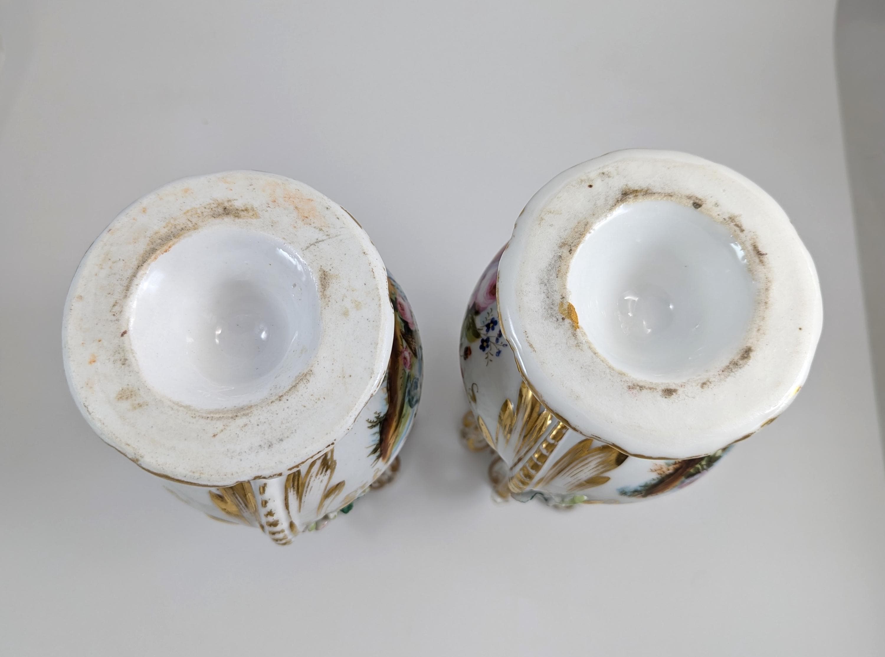 A Pair of Old Paris Porcelain Vases, c. 19th Century