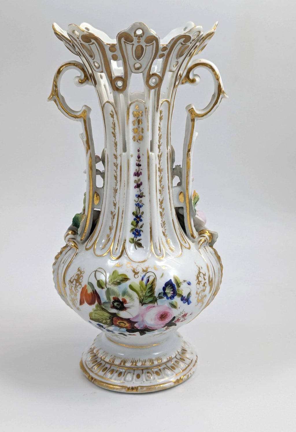 A Pair of Old Paris Porcelain Vases, c. 19th Century