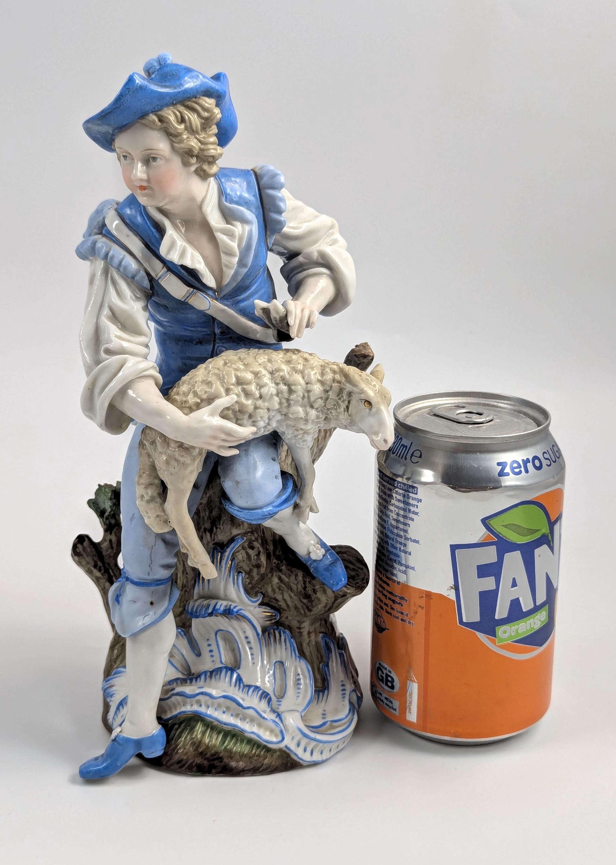 Antique porcelain figurine , Joseph Gaspard Robert,  18th c.
