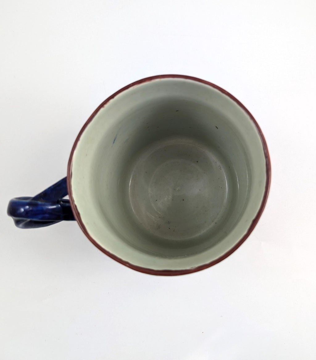 Chinese rare Kangxi Imari style porcelain mug, Qing Dynasty tankard, 1662–1722, European Export