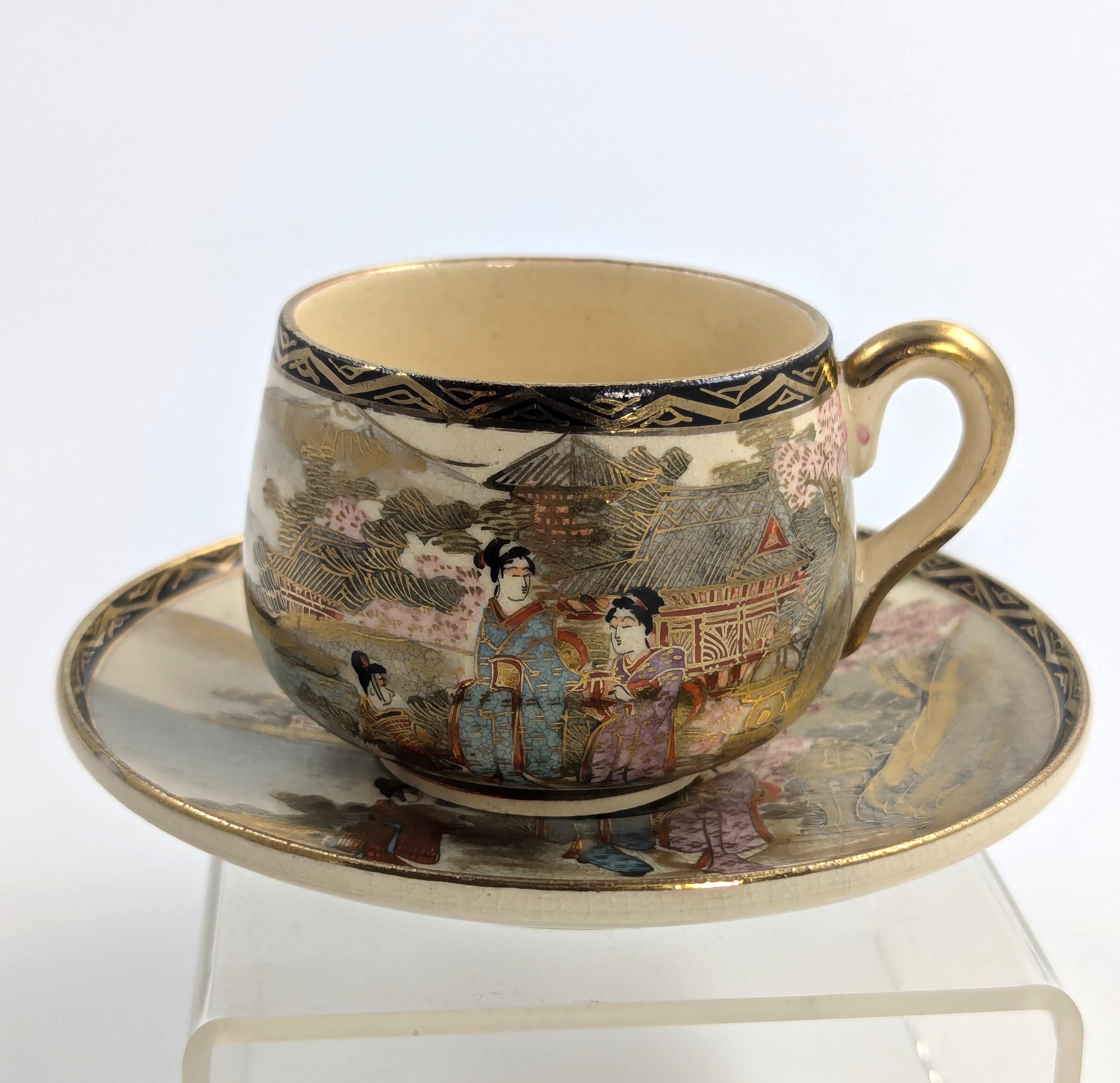 Satsuma Tea Set by Taniguchi, Japan, c. 1921
