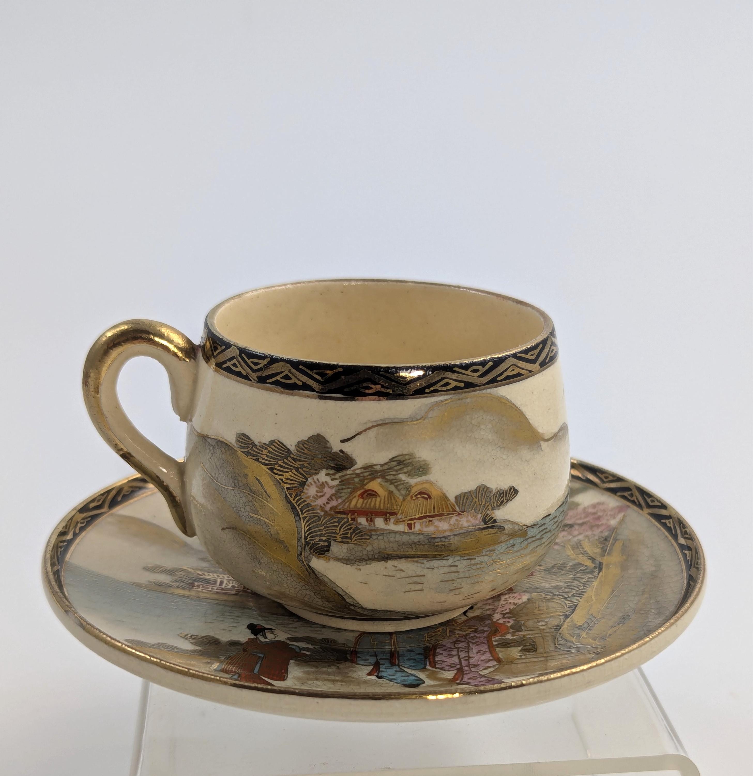 Satsuma Tea Set by Taniguchi, Japan, c. 1921