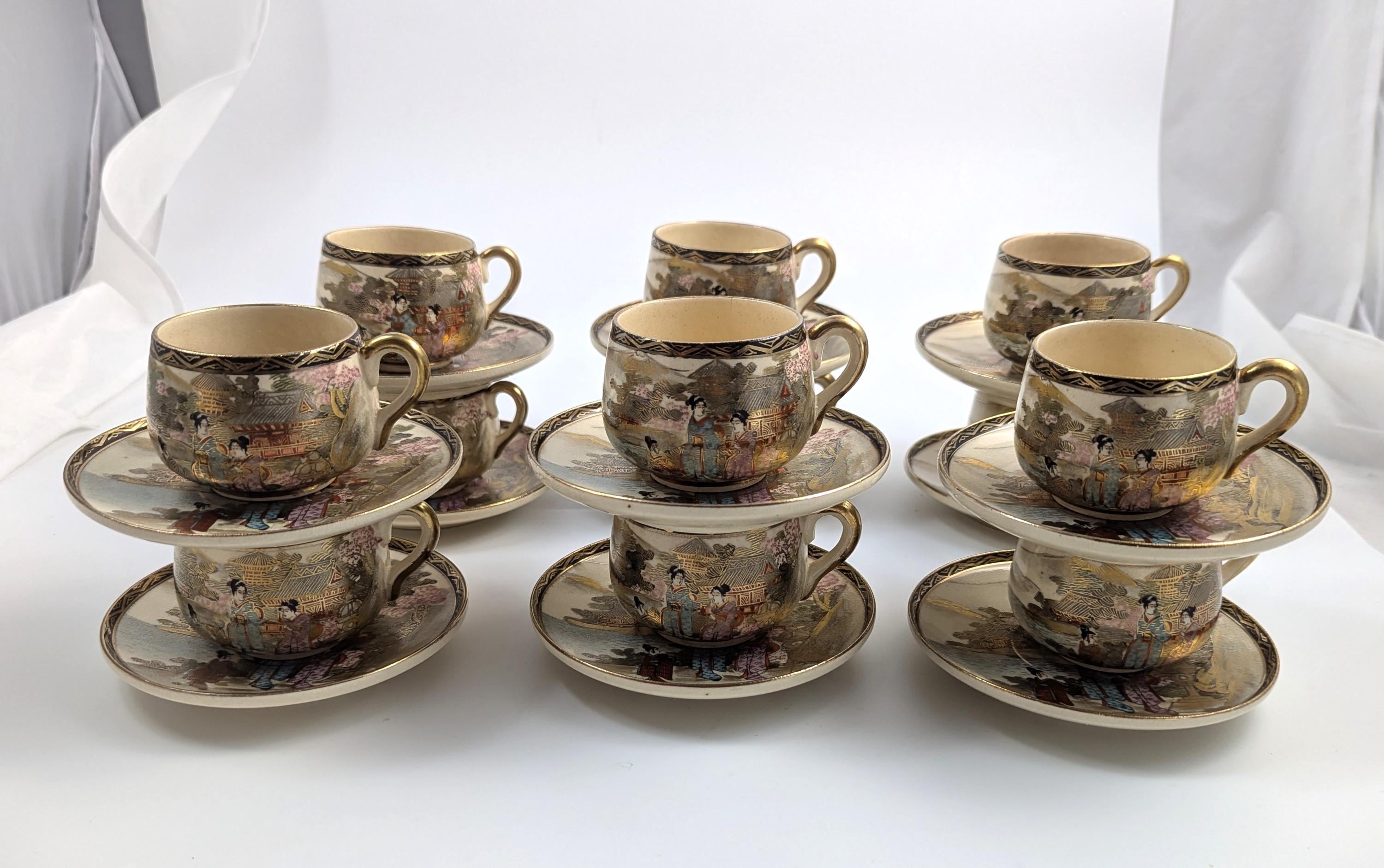 Satsuma Tea Set by Taniguchi, Japan, c. 1921