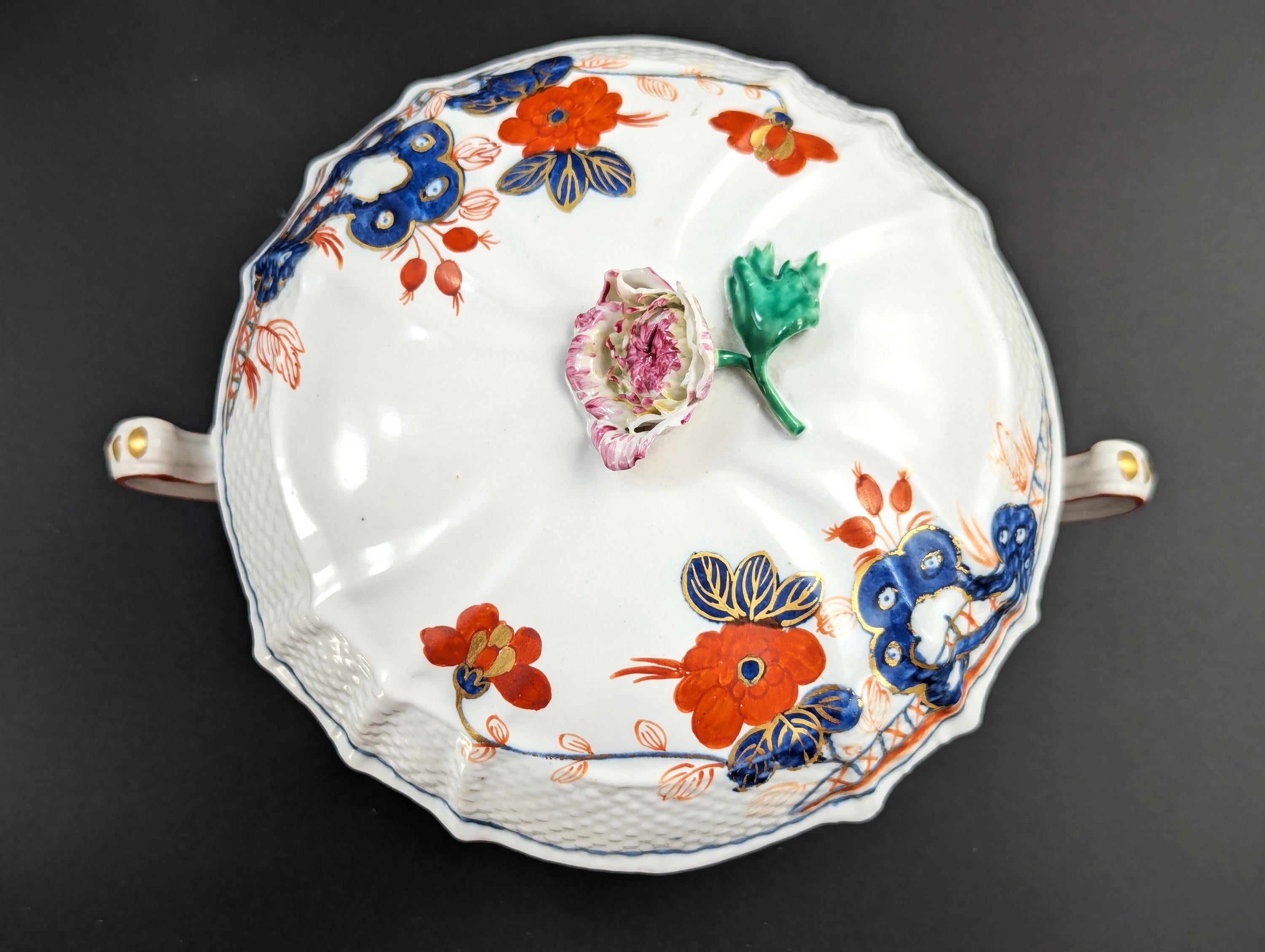 Richard Ginori, Antique and Rare Porcelain Lidded Cup, Italy, c.1850
