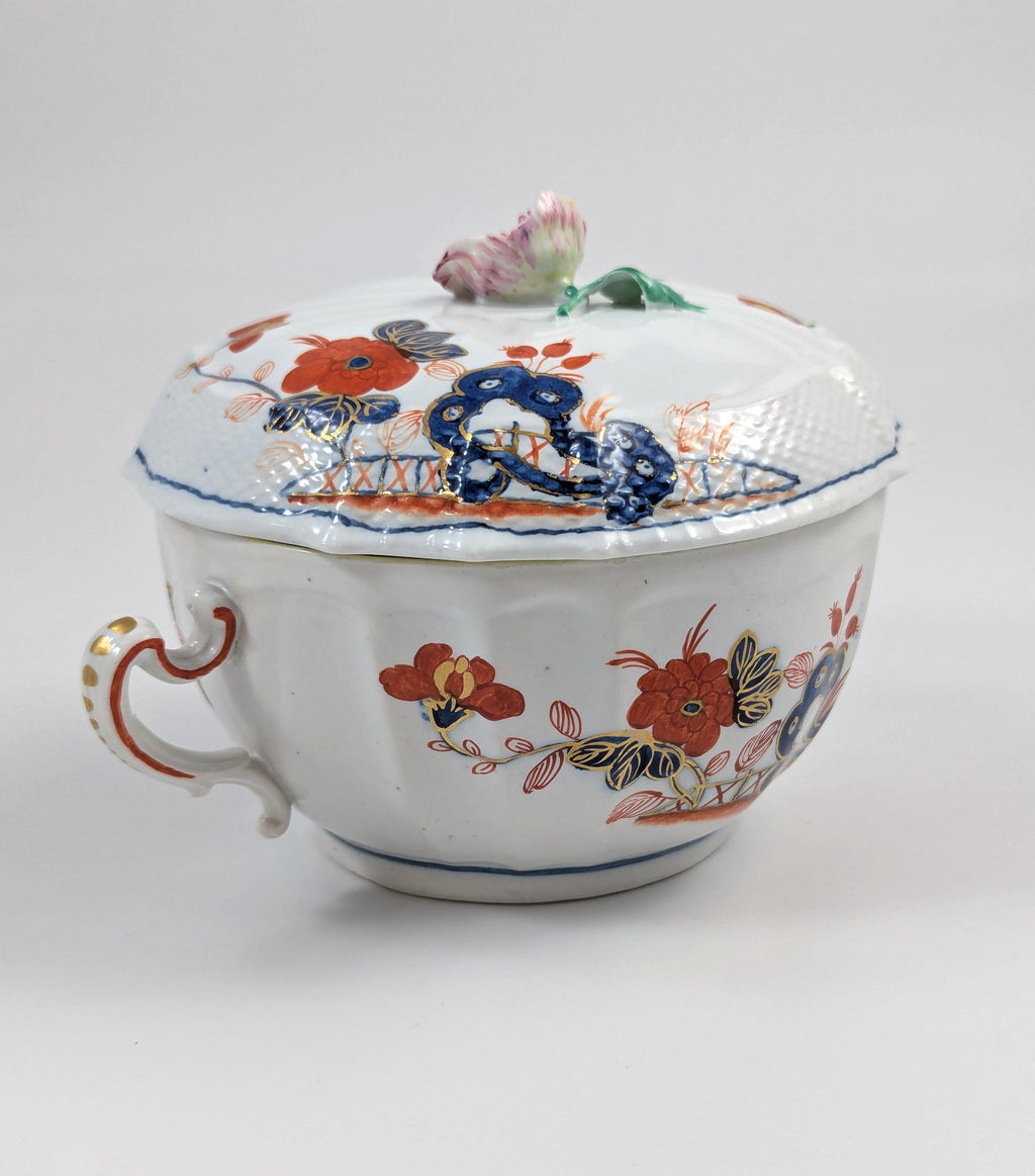 Richard Ginori, Antique and Rare Porcelain Lidded Cup, Italy, c.1850