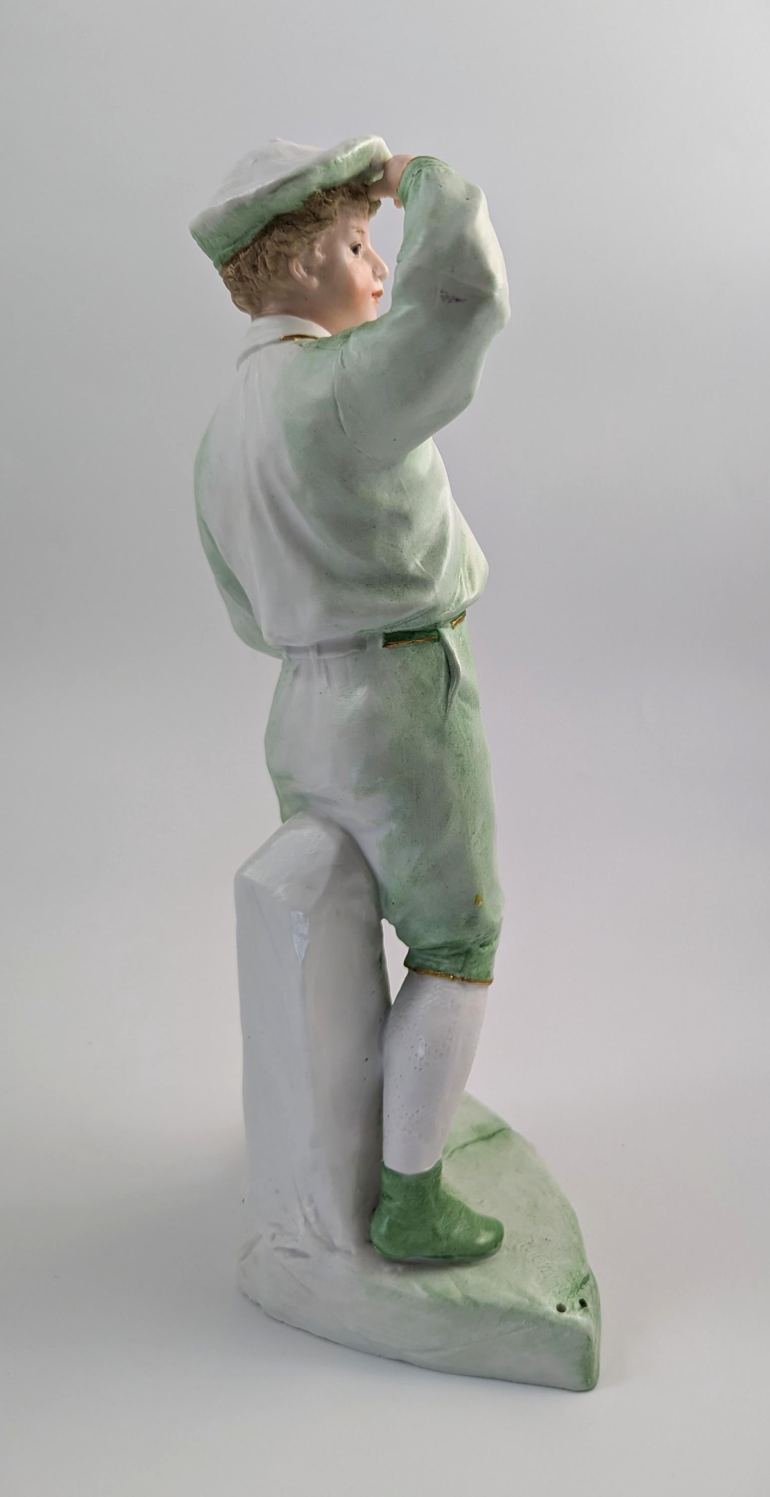 Gebrüder Heubach Porcelain Boy Figurine, c. 1885