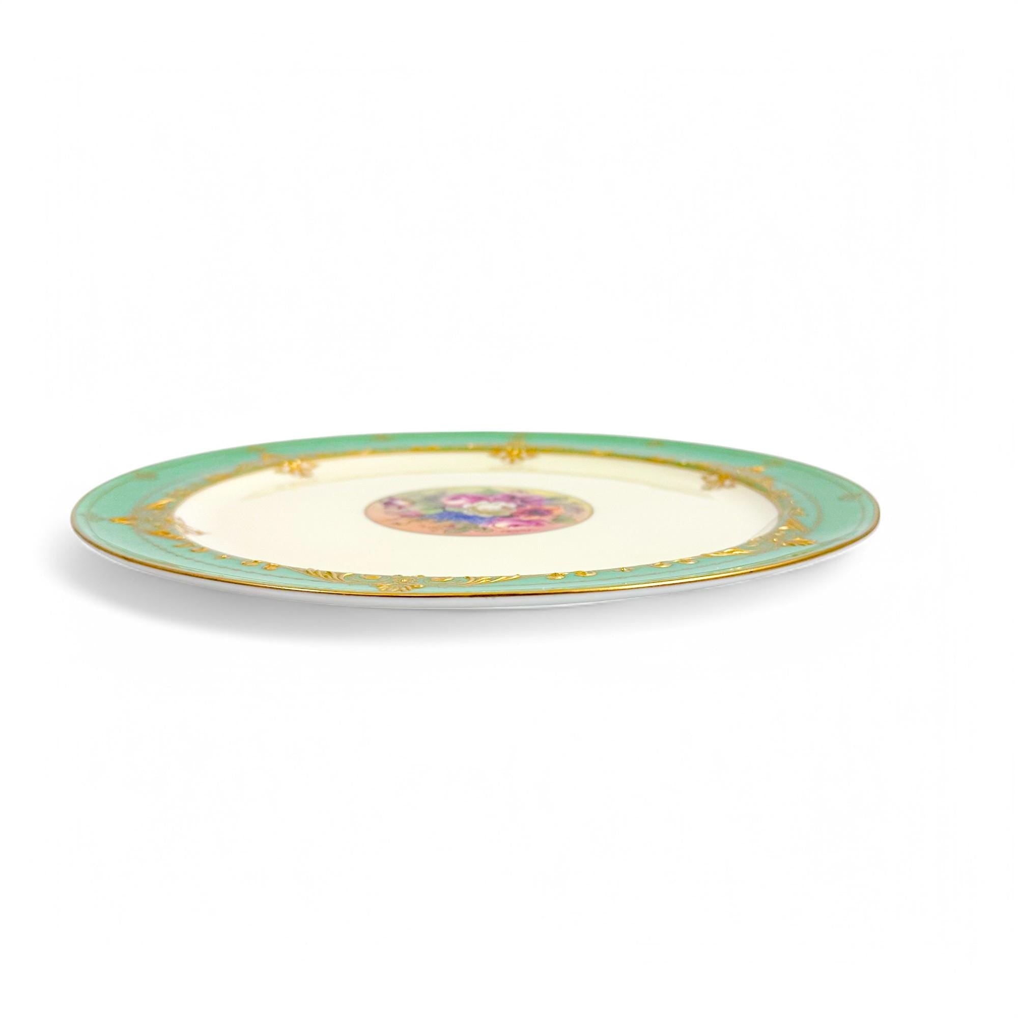 Royal Worcester Cabinet Plate: Hand-Painted Floral Porcelain by Jack Stanley
