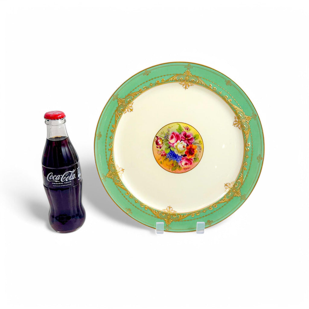 Royal Worcester Cabinet Plate: Hand-Painted Floral Porcelain by Jack Stanley