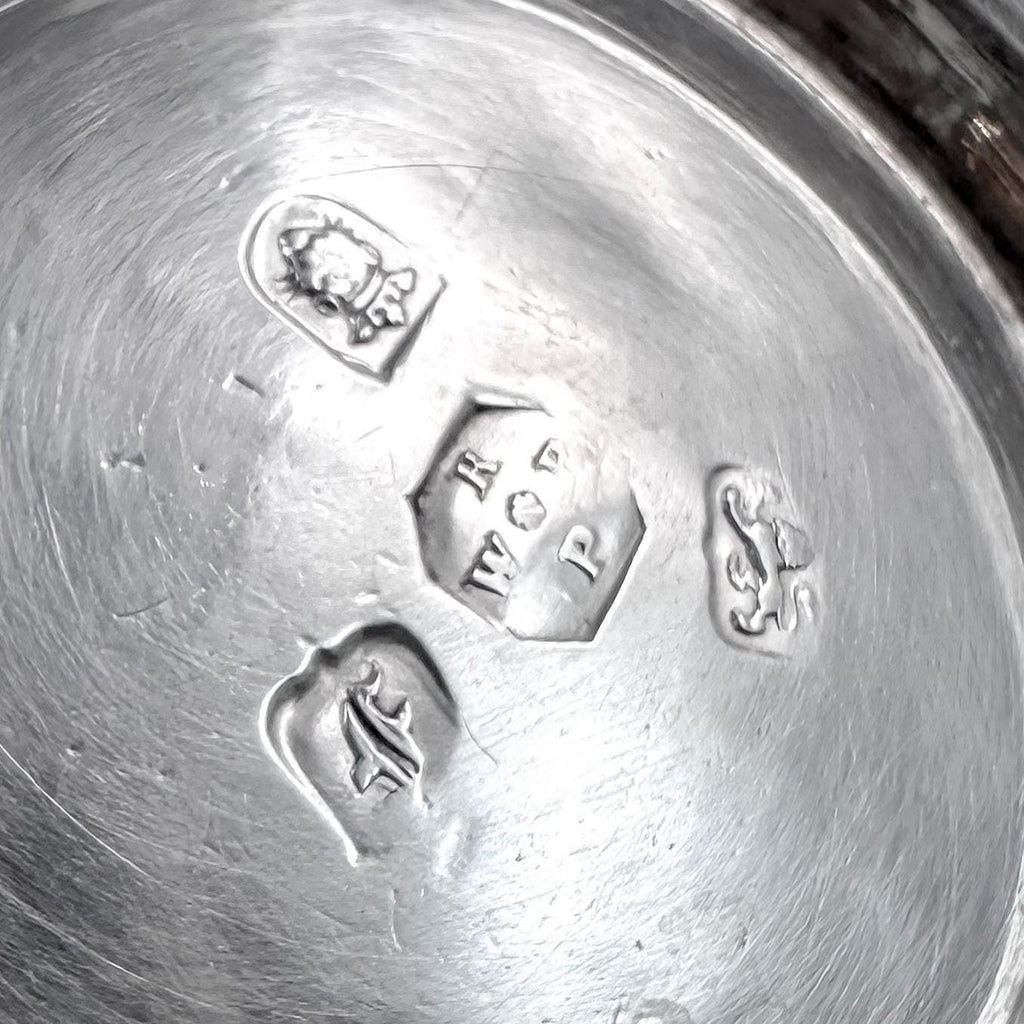 Antique Georgian sterling silver two handled sugar bowl / porringer, William & Robert Peaston, 1761