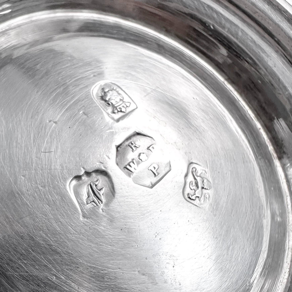 Antique Georgian sterling silver two handled sugar bowl / porringer, William & Robert Peaston, 1761