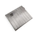 Large gilt sterling silver WWII cigarette case with engine-turned design, 130 g