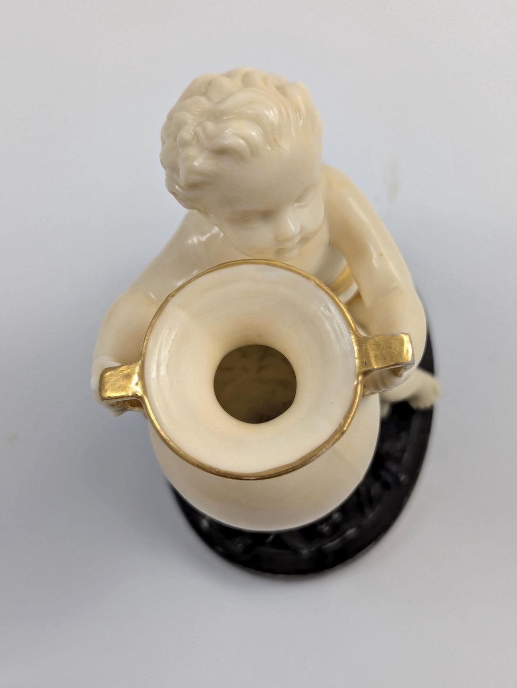 Rare Royal Worcester, Kerr & Binns Period, Figurine: Child with Amphora, 1857