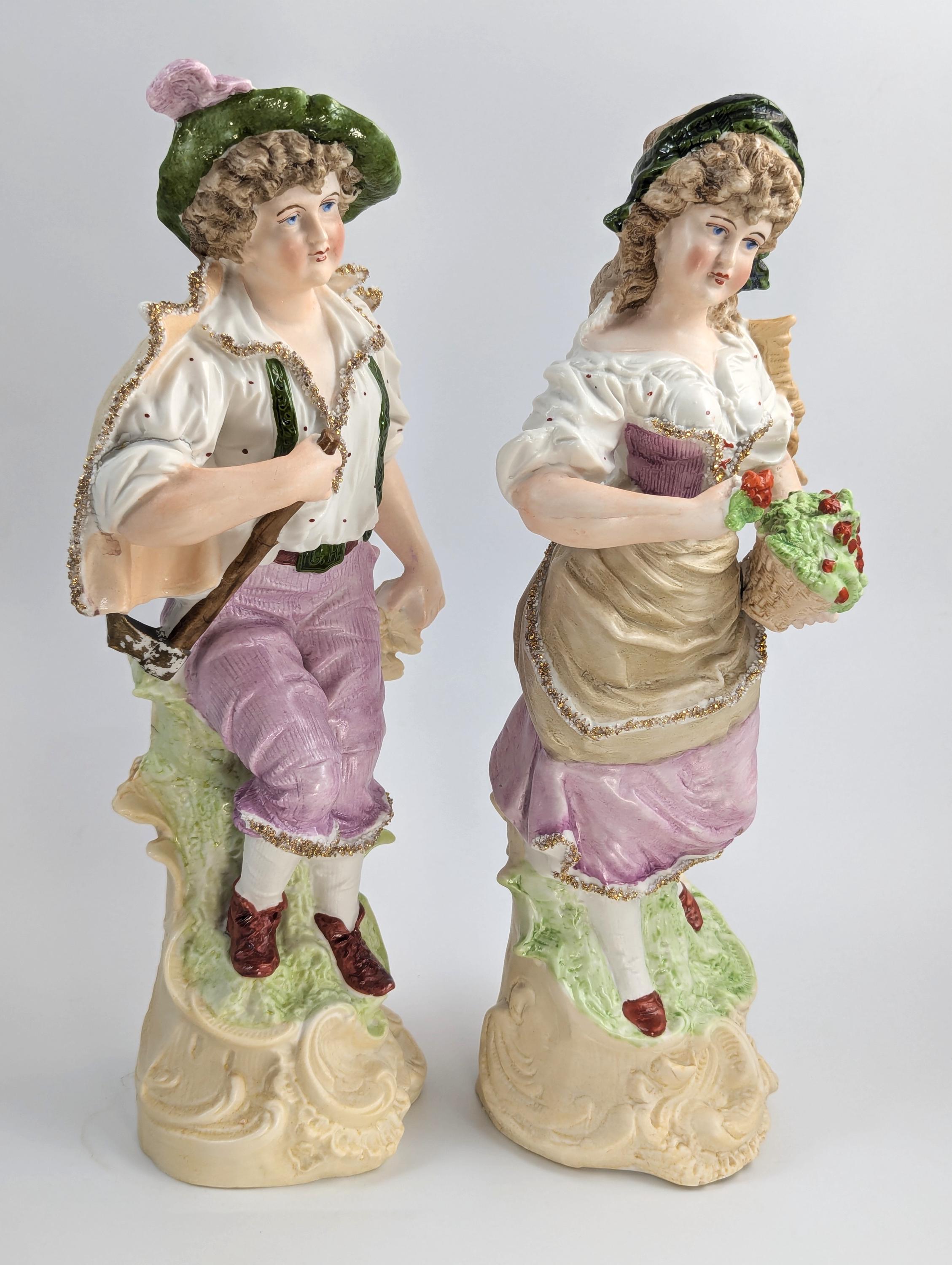 Gebrüder Heubach Bisque Porcelain Figurines, 1879