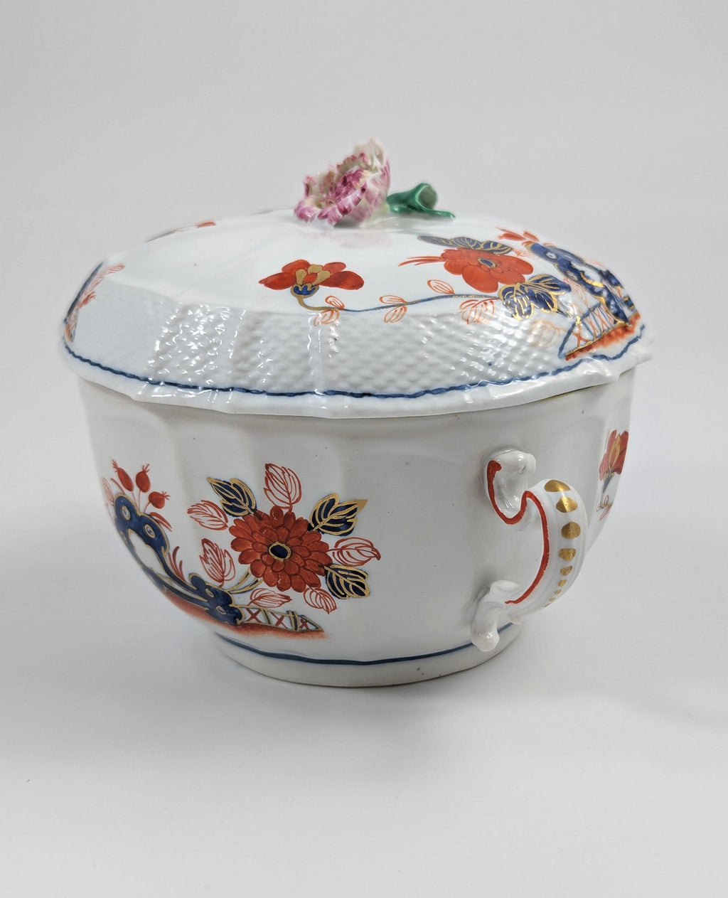 Richard Ginori, Antique and Rare Porcelain Lidded Cup, Italy, c.1850