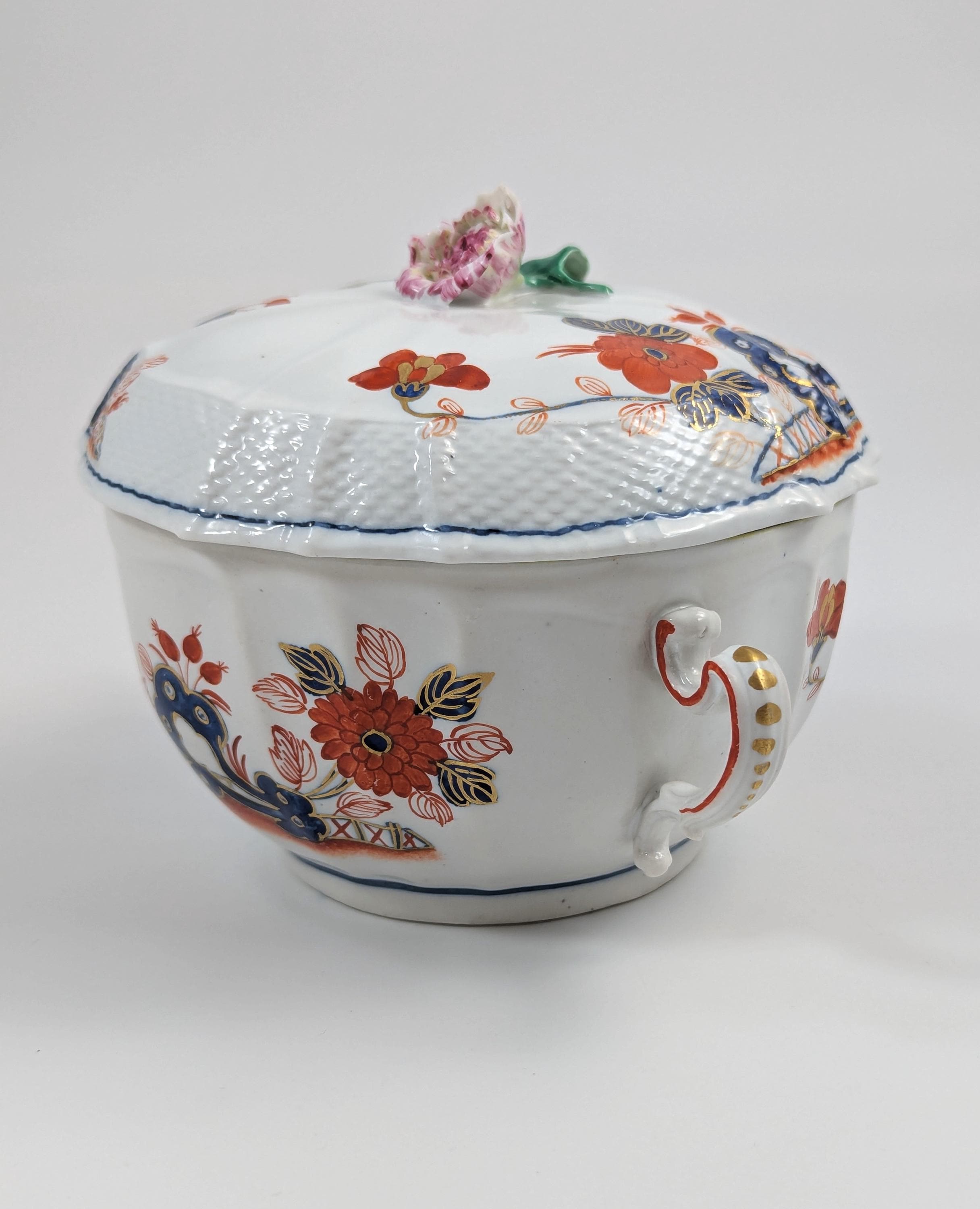 Richard Ginori, Antique and Rare Porcelain Lidded Cup, Italy, c.1850