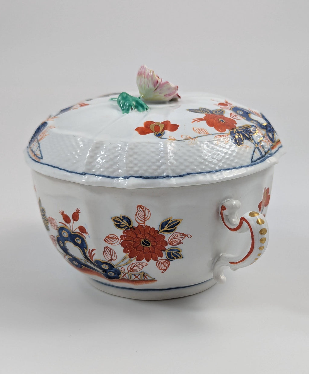 Richard Ginori, Antique and Rare Porcelain Lidded Cup, Italy, c.1850