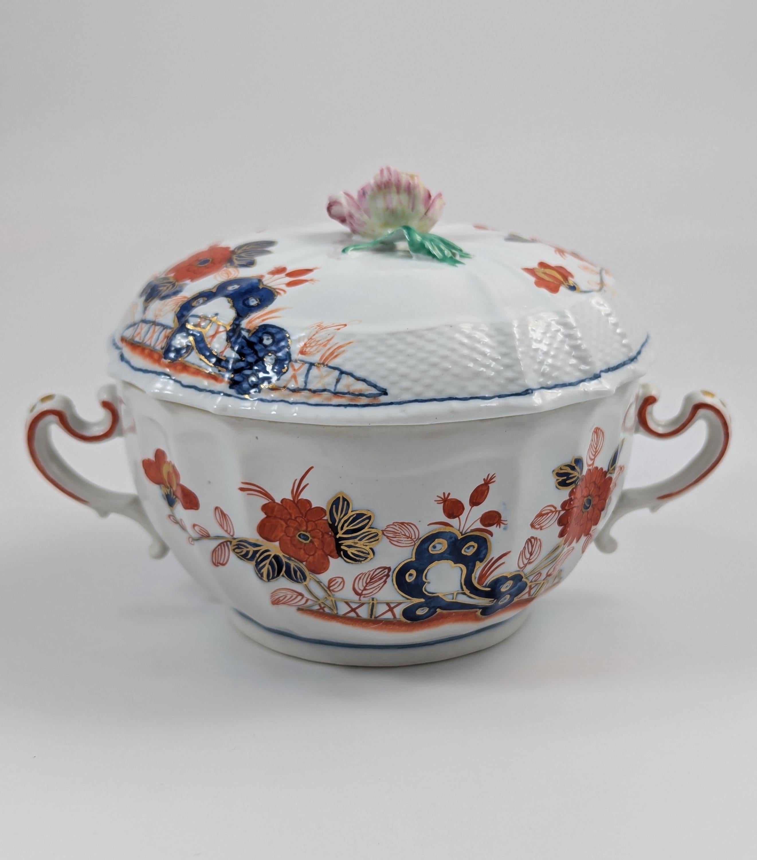 Richard Ginori, Antique and Rare Porcelain Lidded Cup, Italy, c.1850
