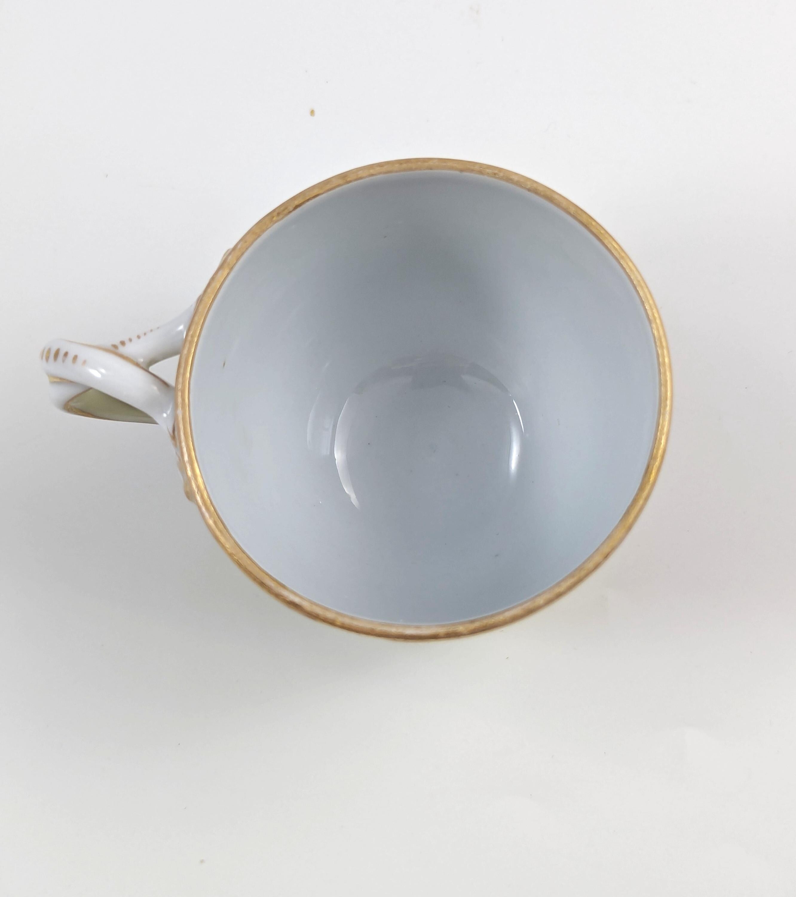 Rare Meissen Demitasse Cup and Saucer, c.1815