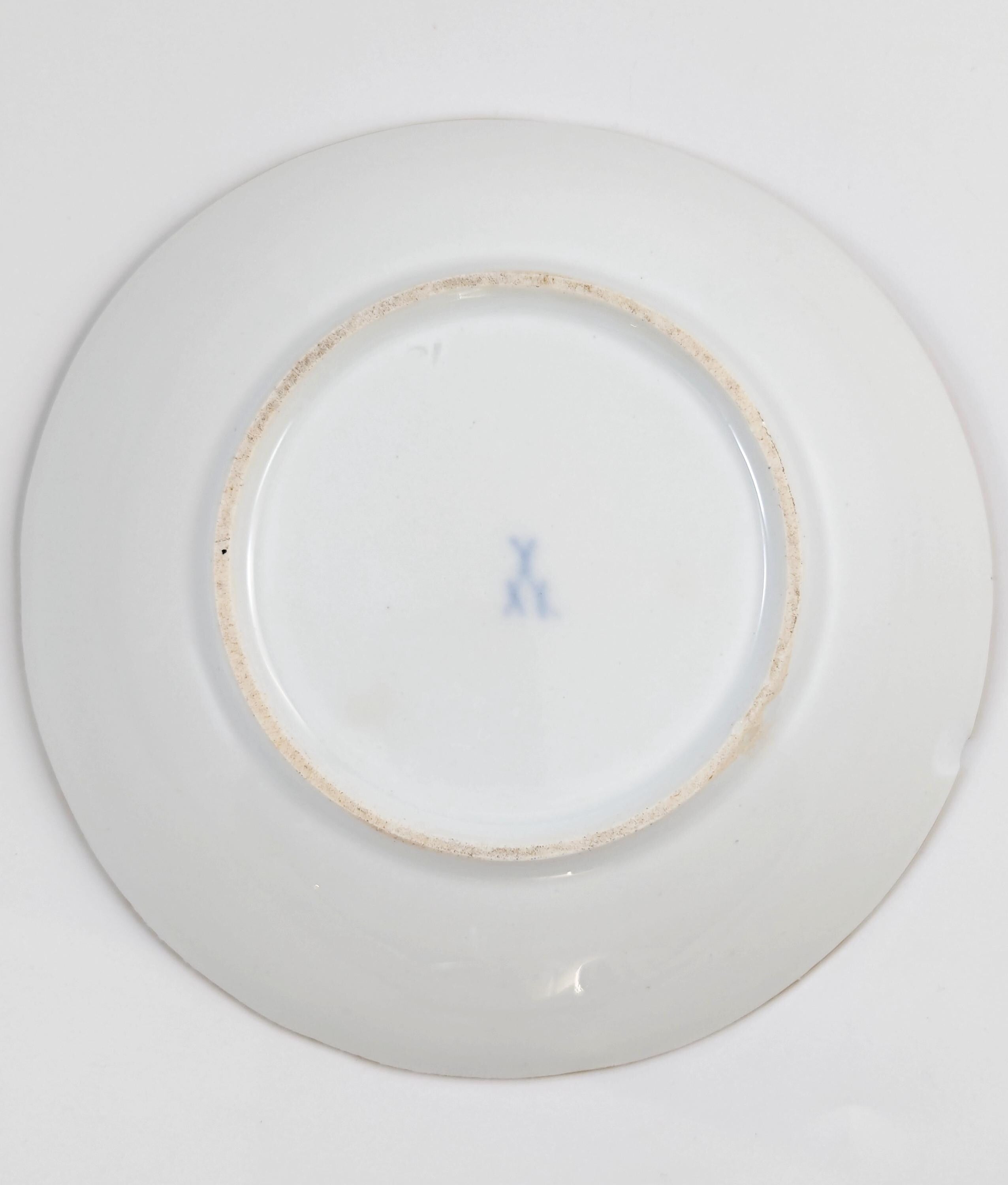 Rare Meissen Demitasse Cup and Saucer, c.1815