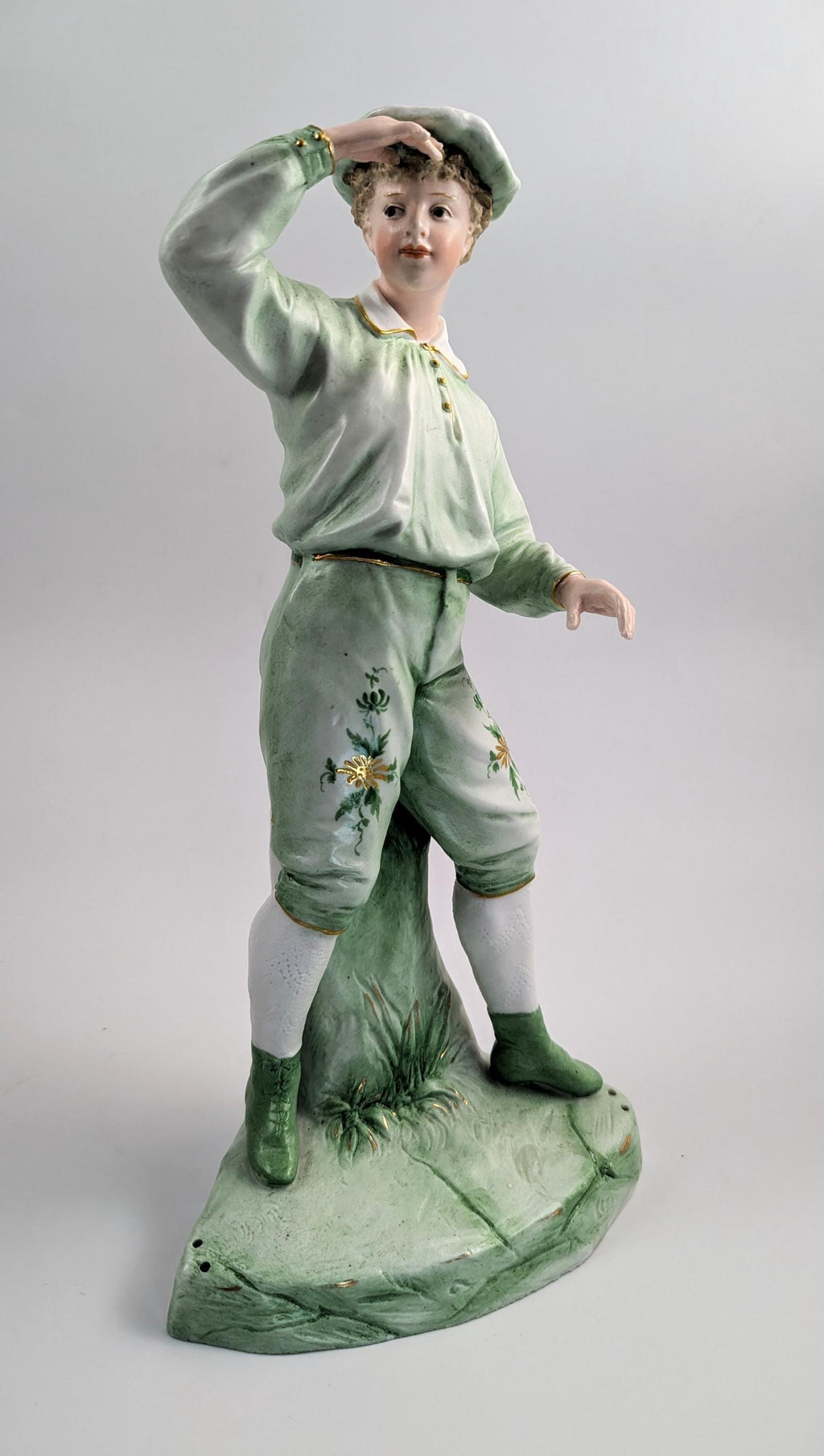 Gebrüder Heubach Porcelain Boy Figurine, c. 1885