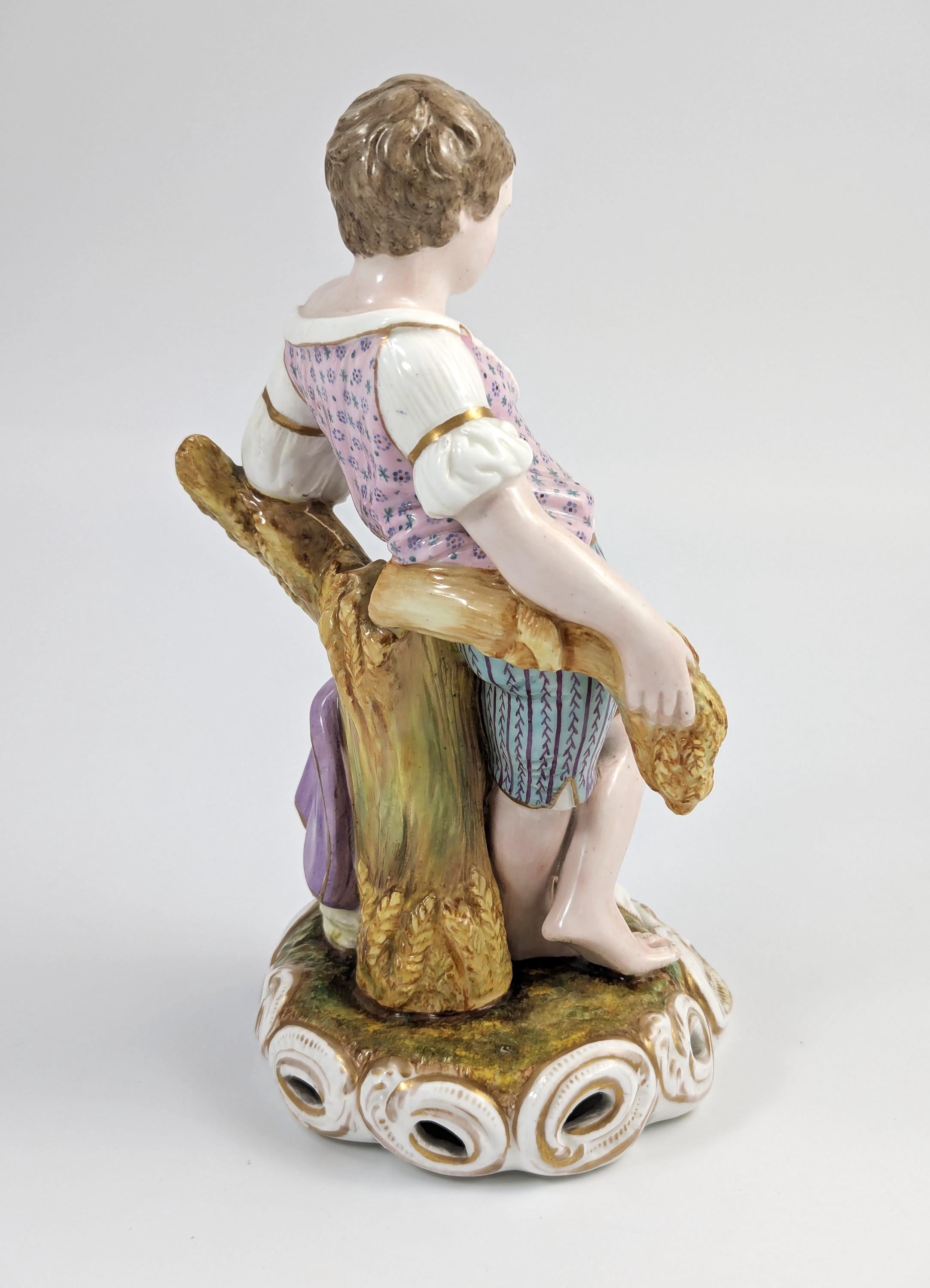 Rare Derby Style Porcelain Figurine, 19th century.
