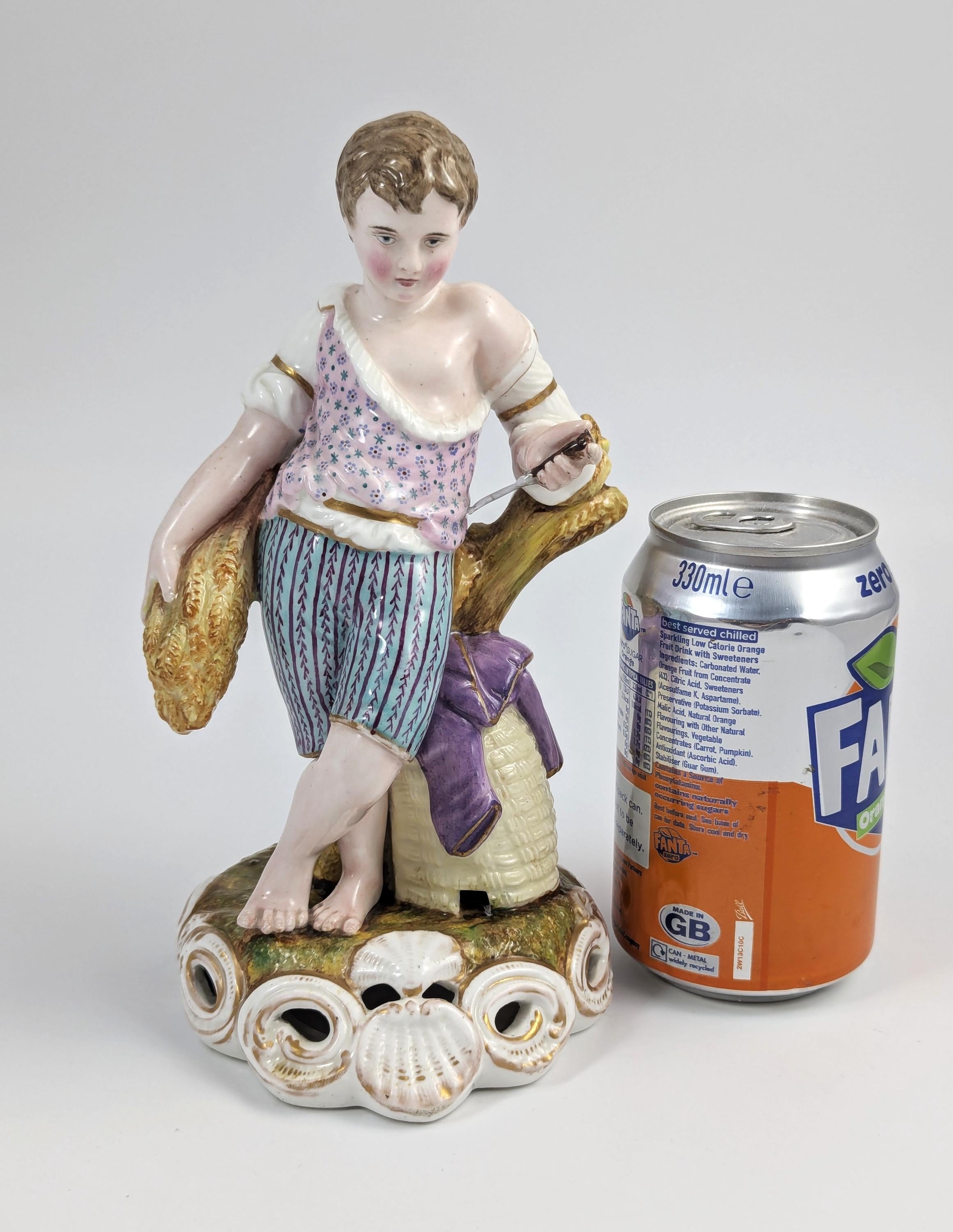 Rare Derby Style Porcelain Figurine, 19th century.