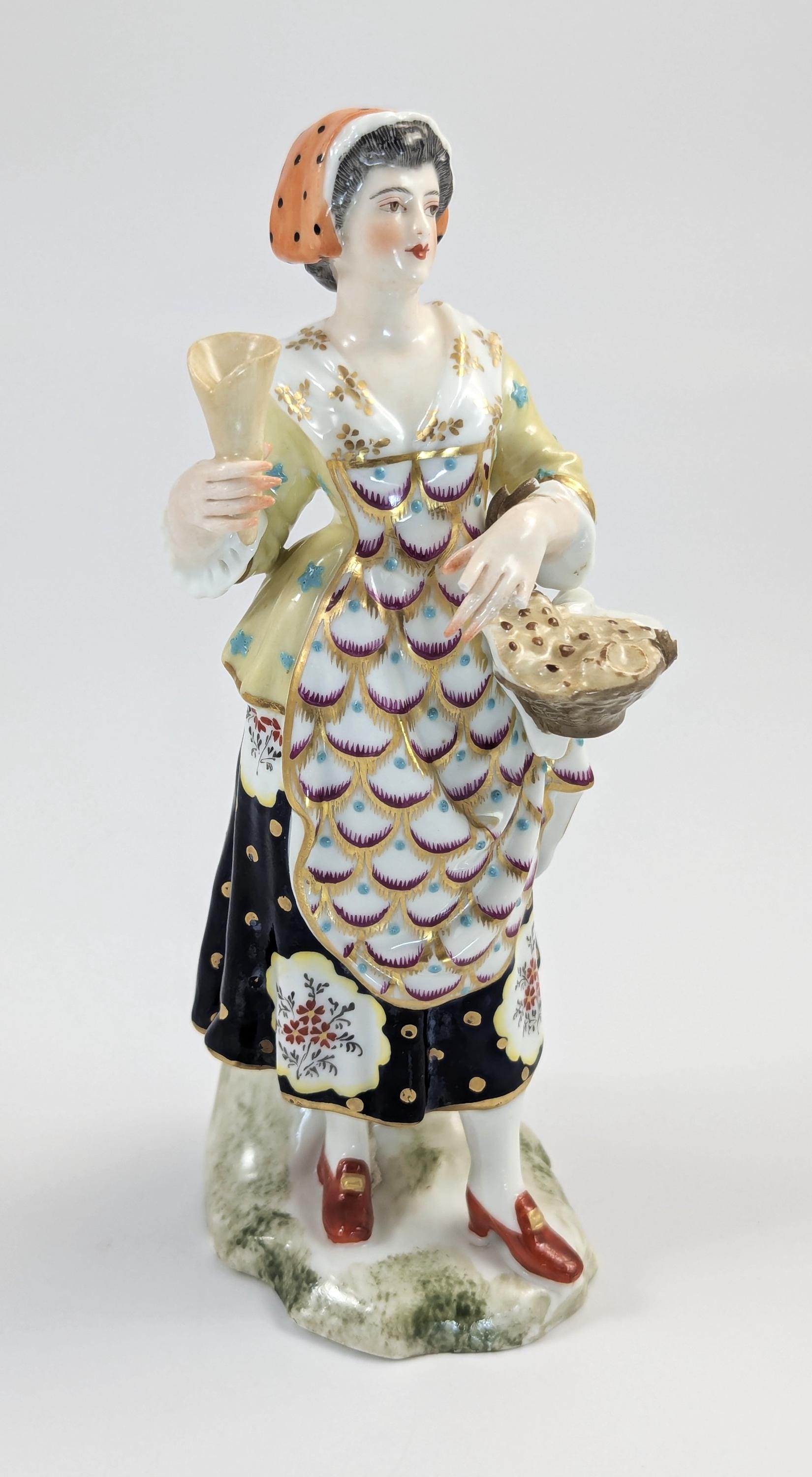 Samson of Paris After Derby, Figurine of a Street Seller, c. 1850