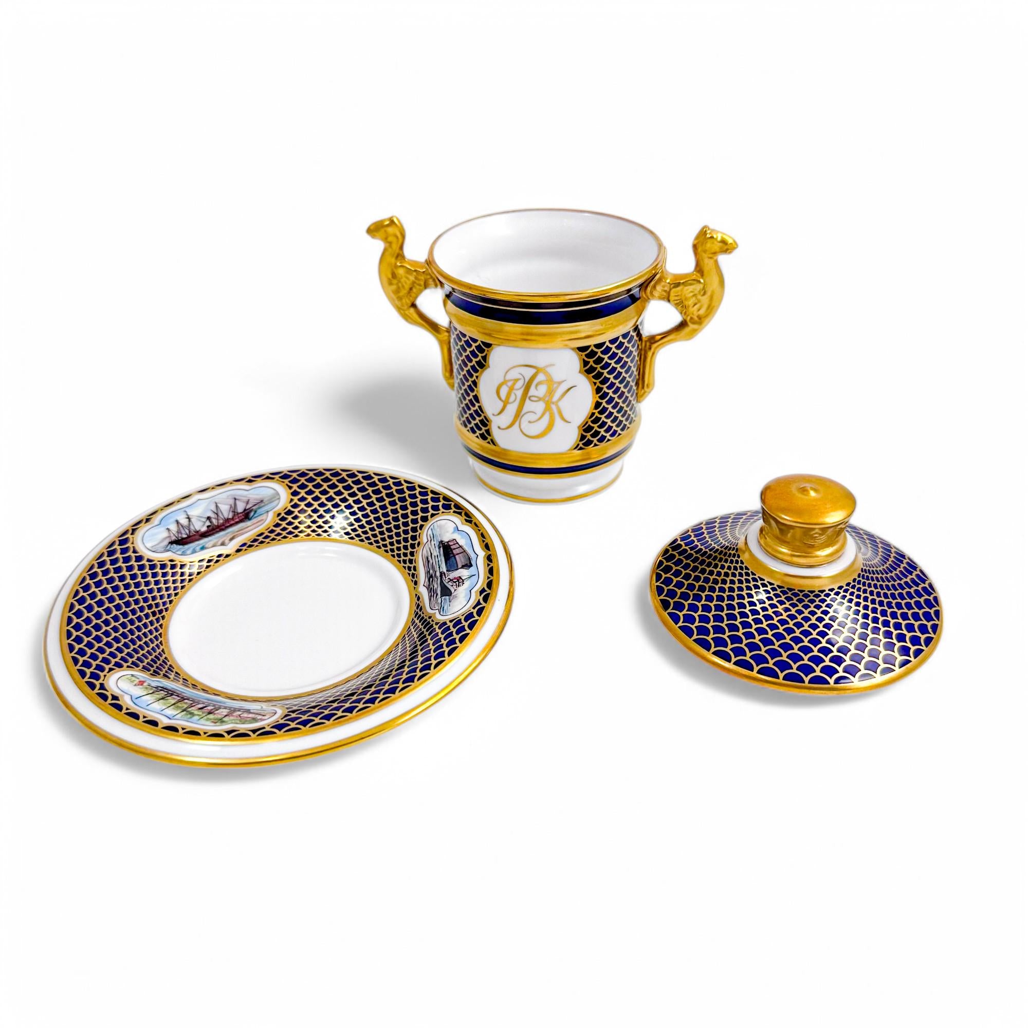 Limited edition Spode bone china chocolate cup & saucer "SS Great Britain" # 413/500