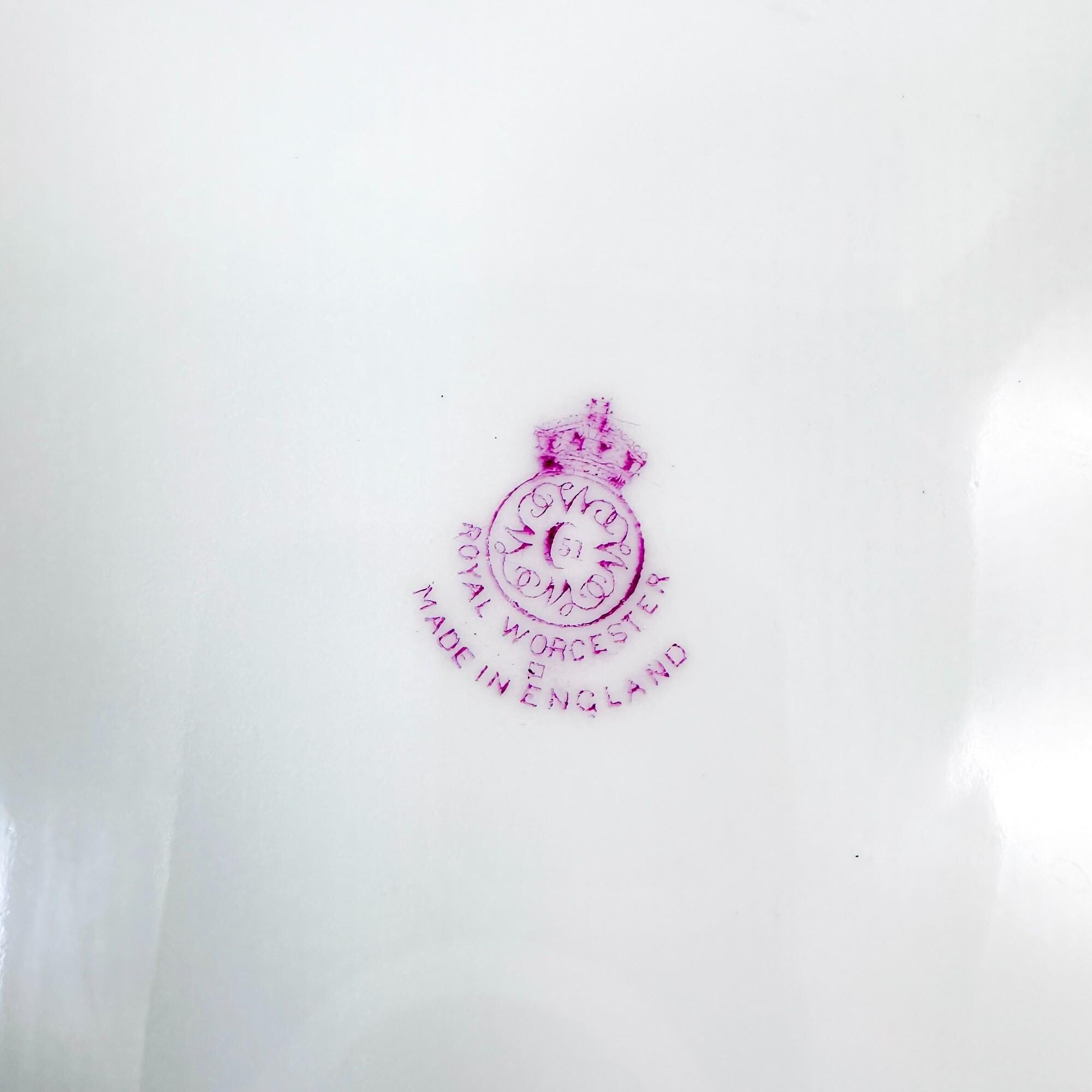 Royal Worcester Cabinet Plate: Hand-Painted Floral Porcelain by Jack Stanley