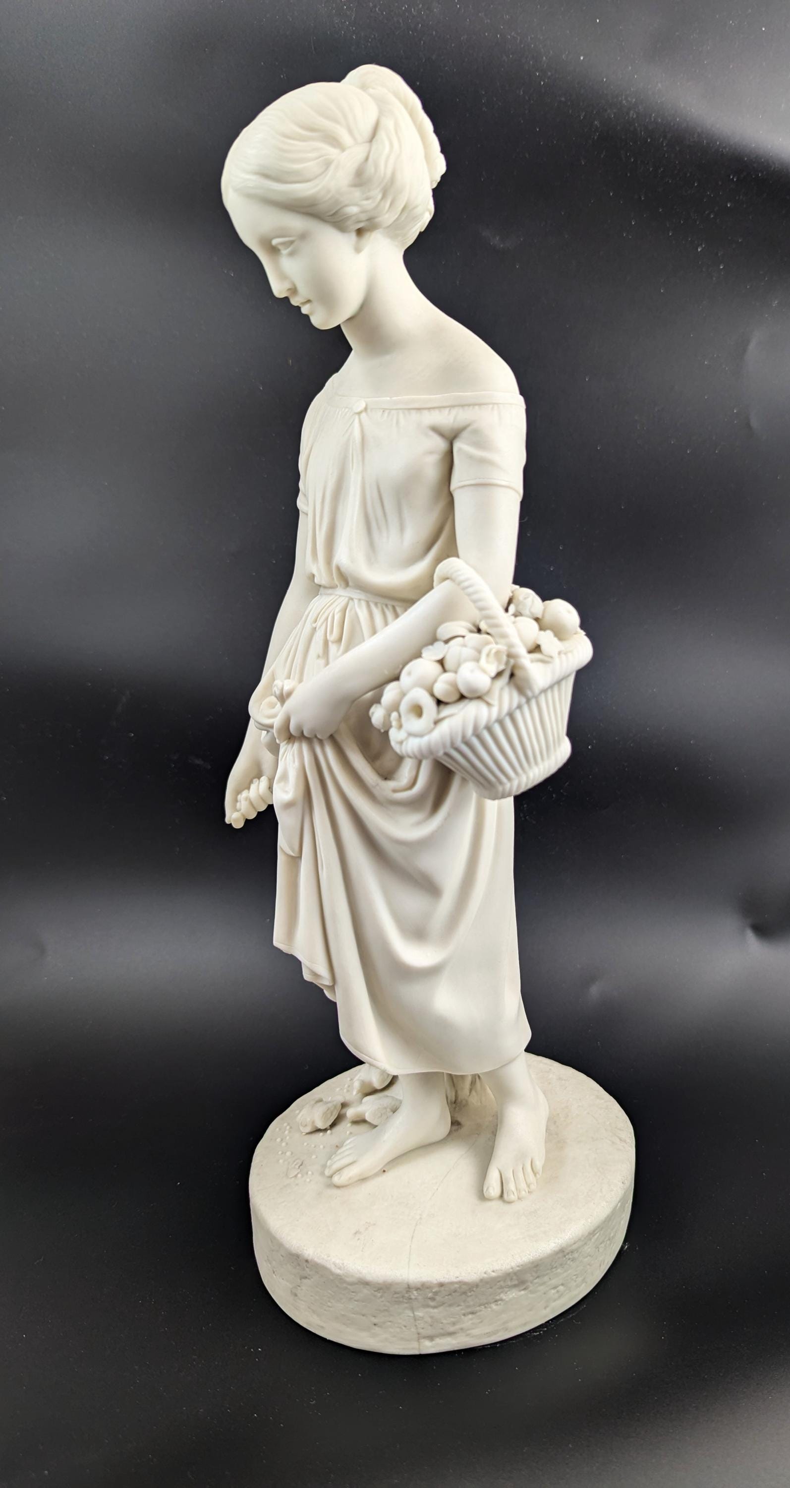 Copeland Parian Porcelain Figurine of Virginia, c. 1848