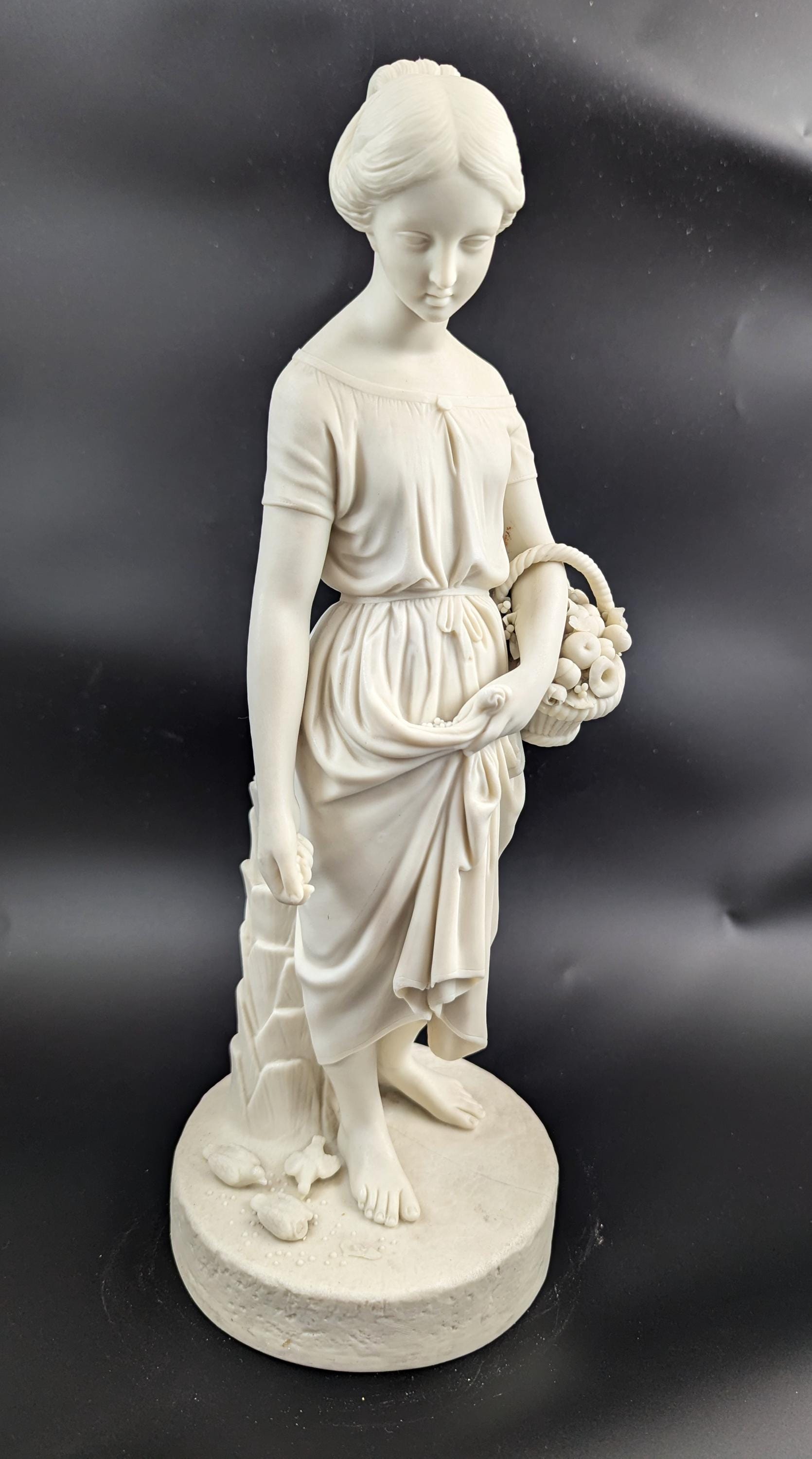Copeland Parian Porcelain Figurine of Virginia, c. 1848