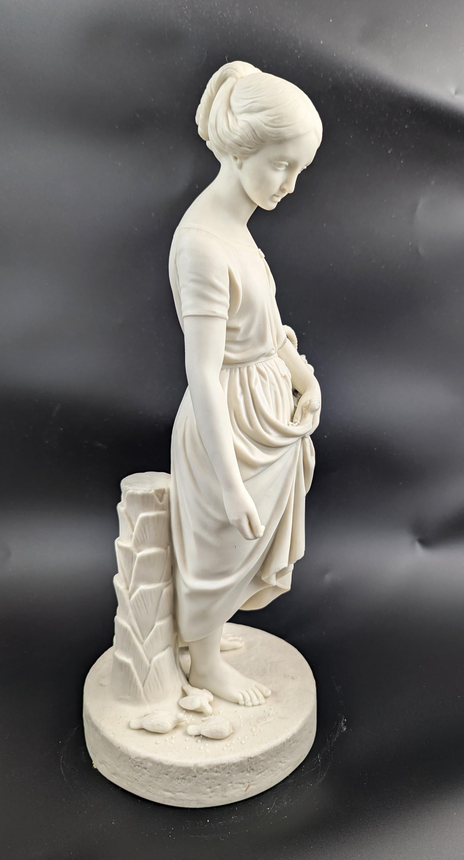 Copeland Parian Porcelain Figurine of Virginia, c. 1848