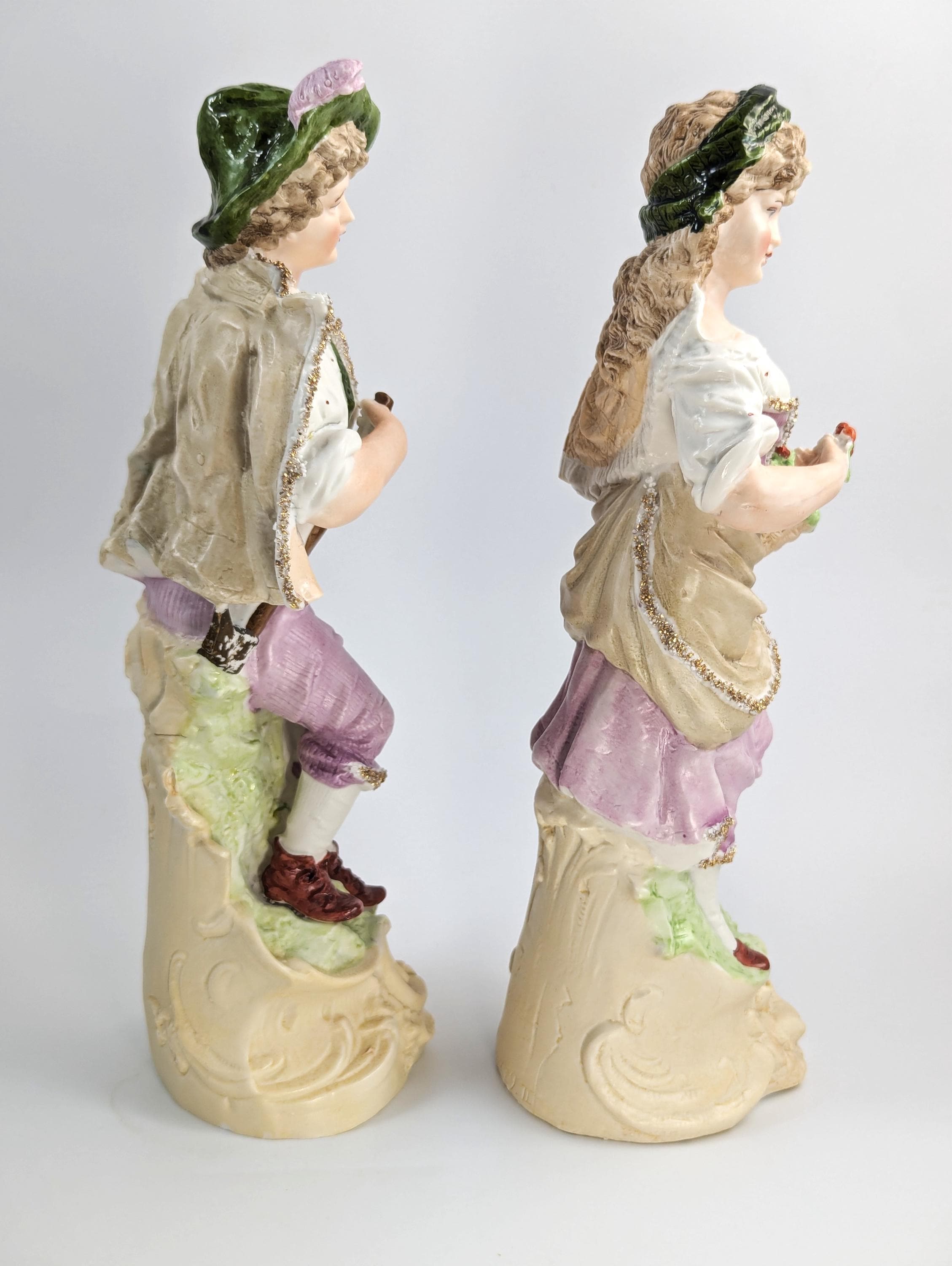 Gebrüder Heubach Bisque Porcelain Figurines, 1879