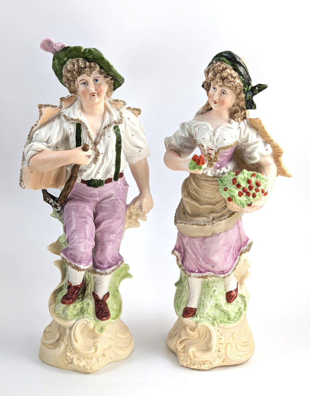 Gebrüder Heubach Bisque Porcelain Figurines, 1879
