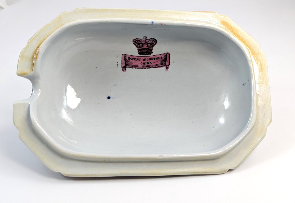 Extremely Rare Mason's Ironstone Tureen in Green Mandarin Pattern, c. 1815