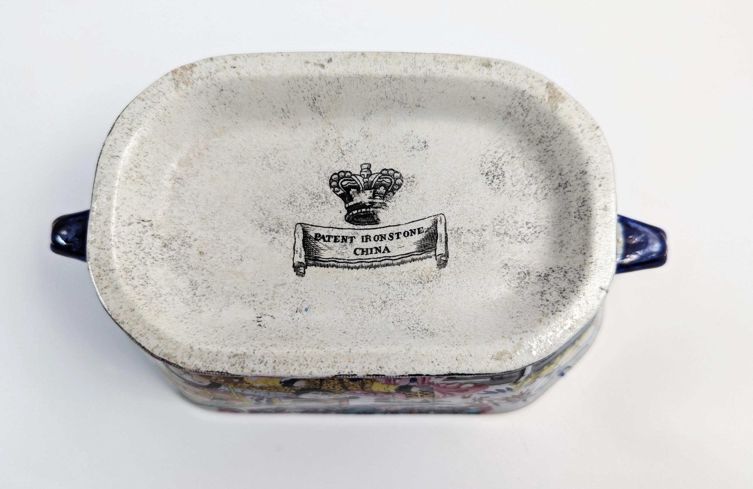 Extremely Rare Mason's Ironstone Tureen in Green Mandarin Pattern, c. 1815