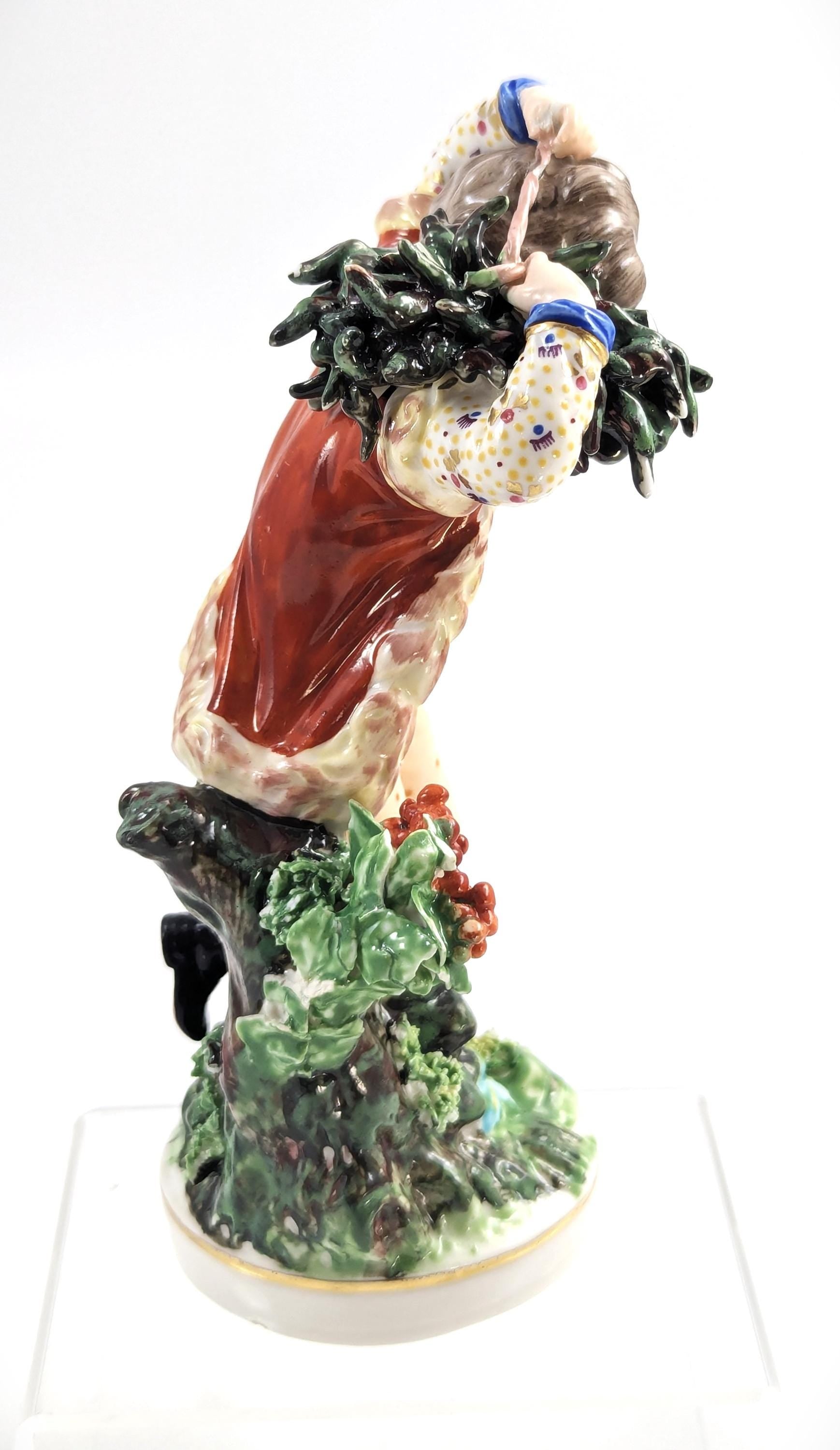 Antique Derby Porcelain Figurine, "Winter" ,c. 1760s