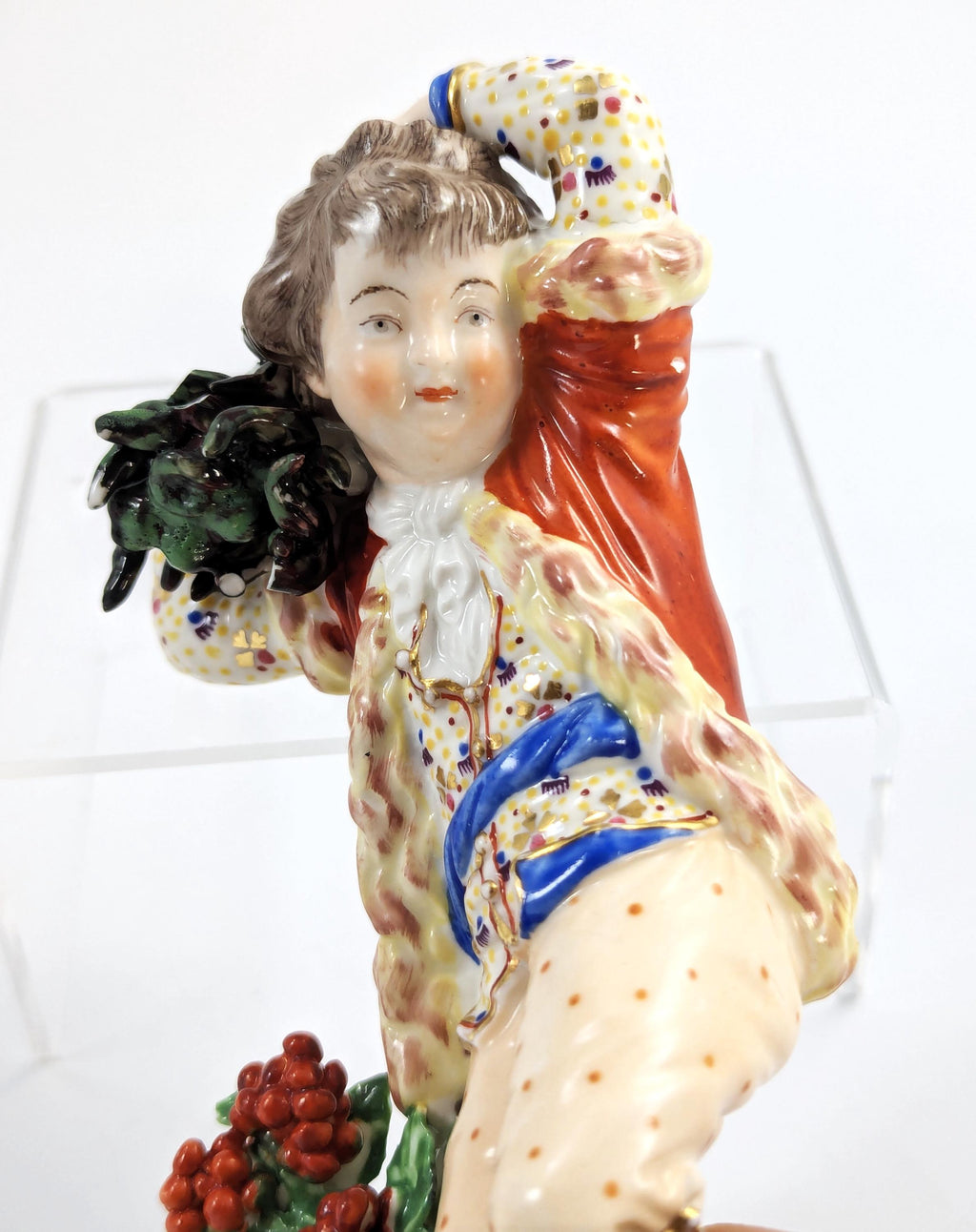 Antique Derby Porcelain Figurine, "Winter" ,c. 1760s