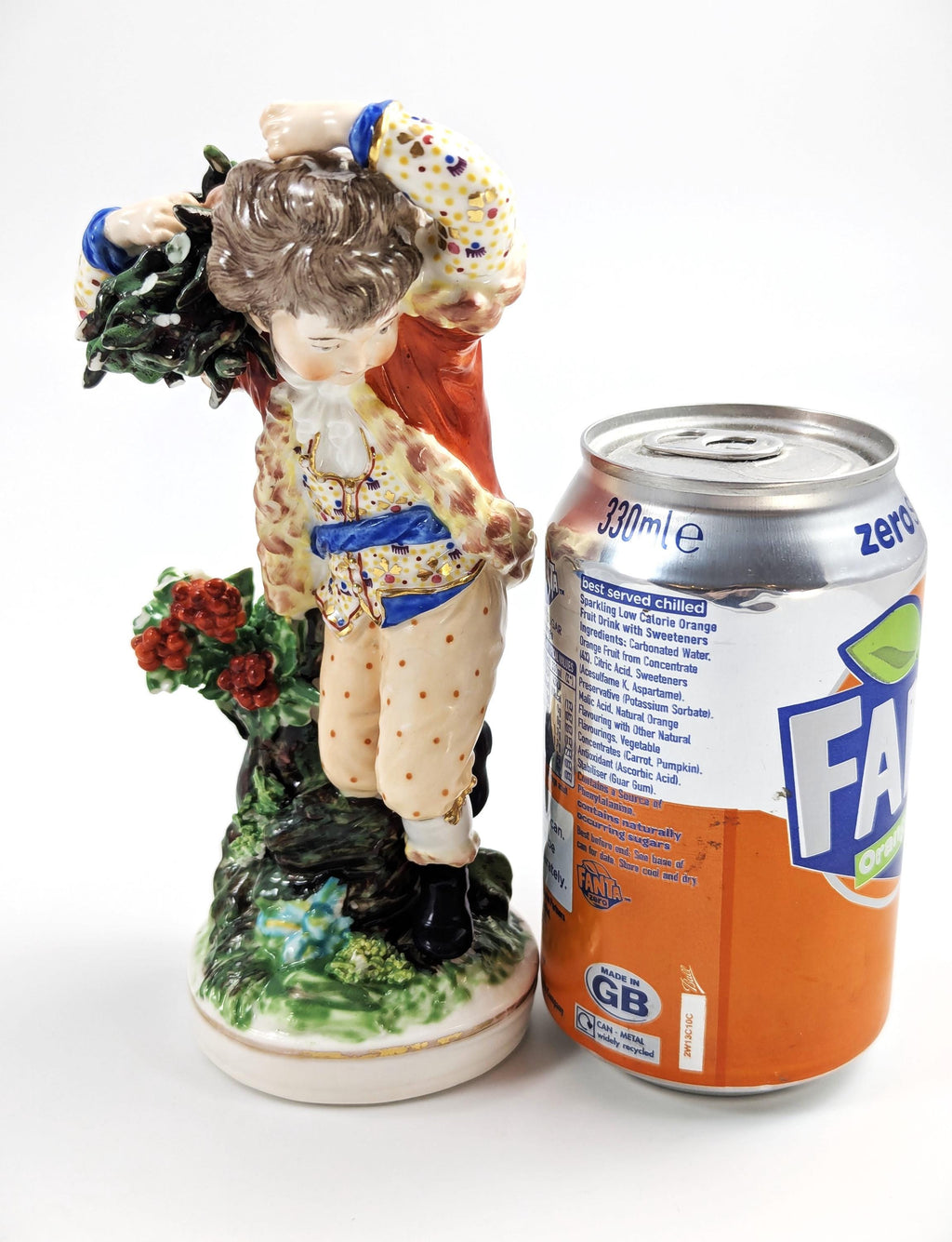 Antique Derby Porcelain Figurine, "Winter" ,c. 1760s