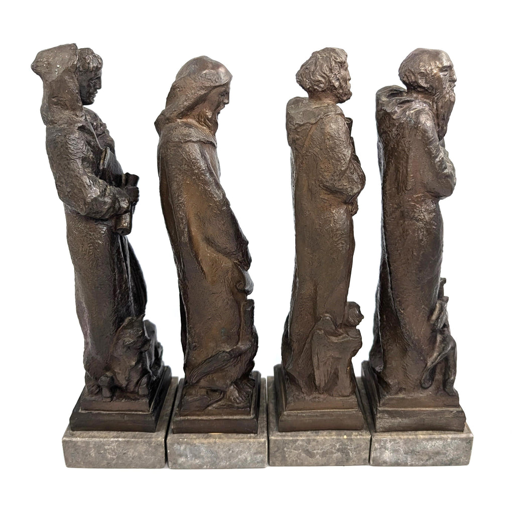 Rare  Bronzed Figures of the Four Apostles, Estcourt James Clack