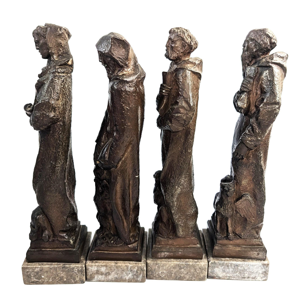 Rare  Bronzed Figures of the Four Apostles, Estcourt James Clack