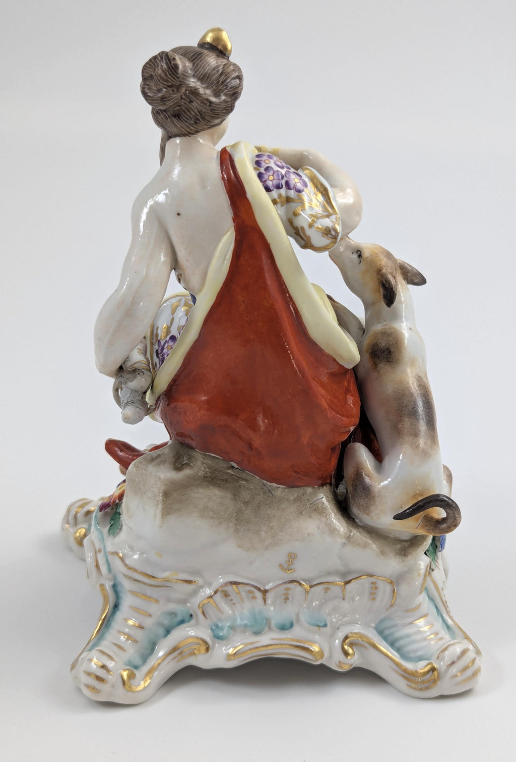 Rare Chelsea Porcelain Diana Figurine: Antique English Rococo, Gold Anchor Mark
