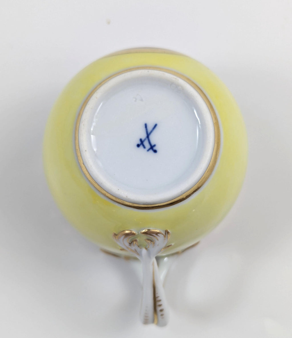 Rare Meissen Demitasse Cup and Saucer, c.1815