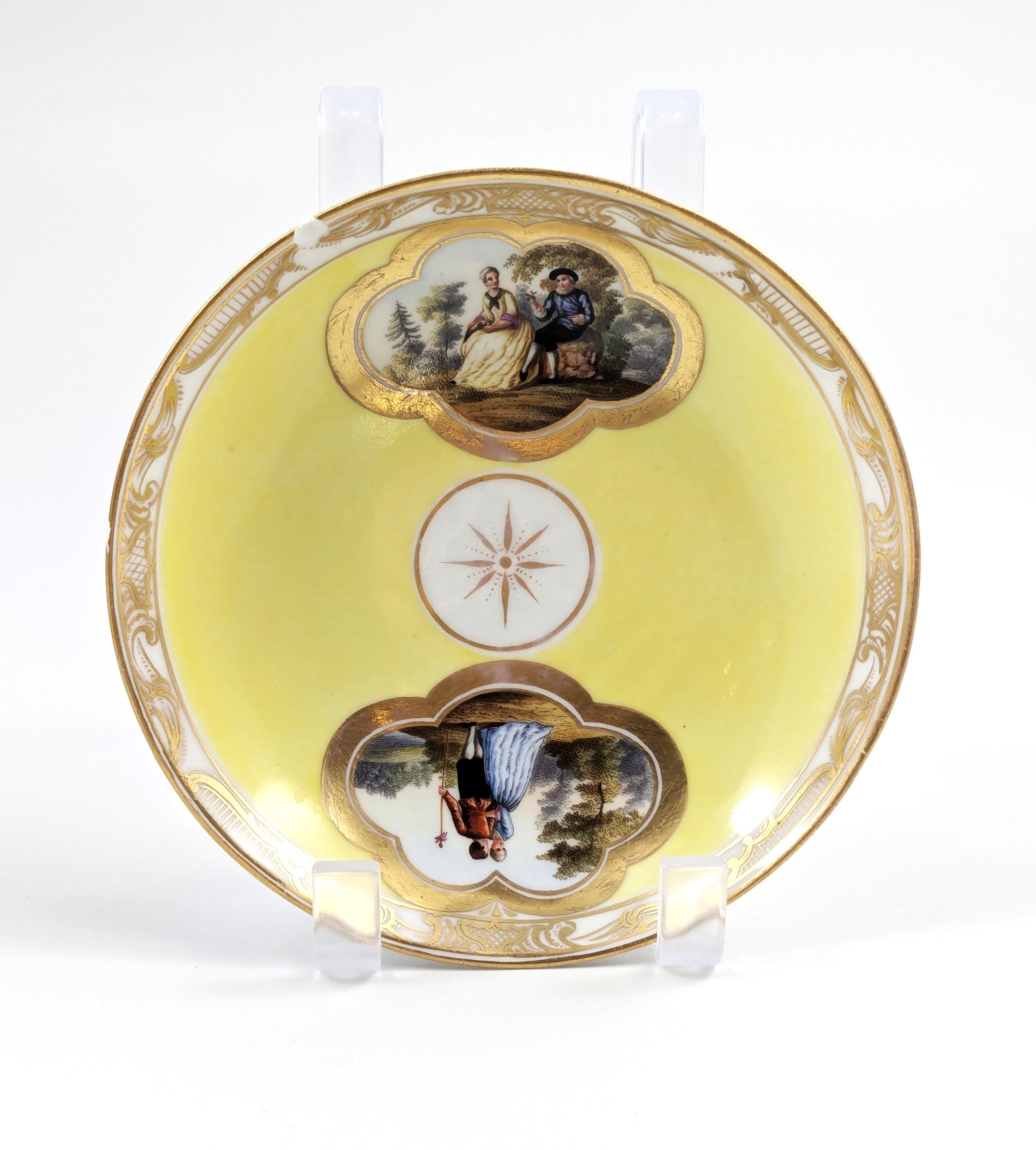 Rare Meissen Demitasse Cup and Saucer, c.1815