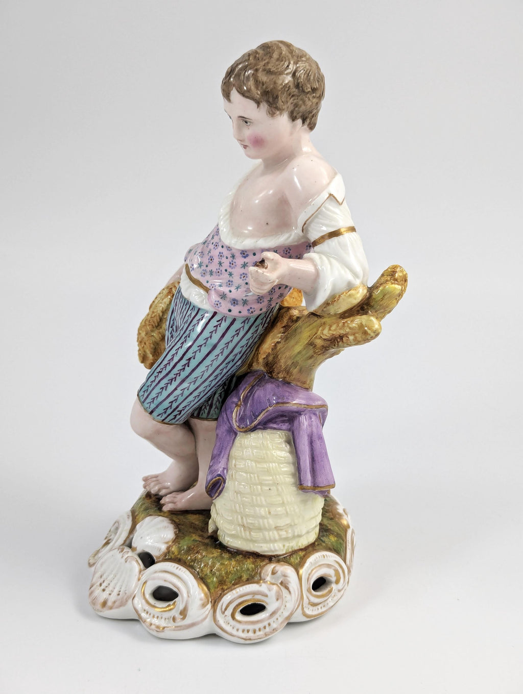 Rare Derby Style Porcelain Figurine, 19th century.