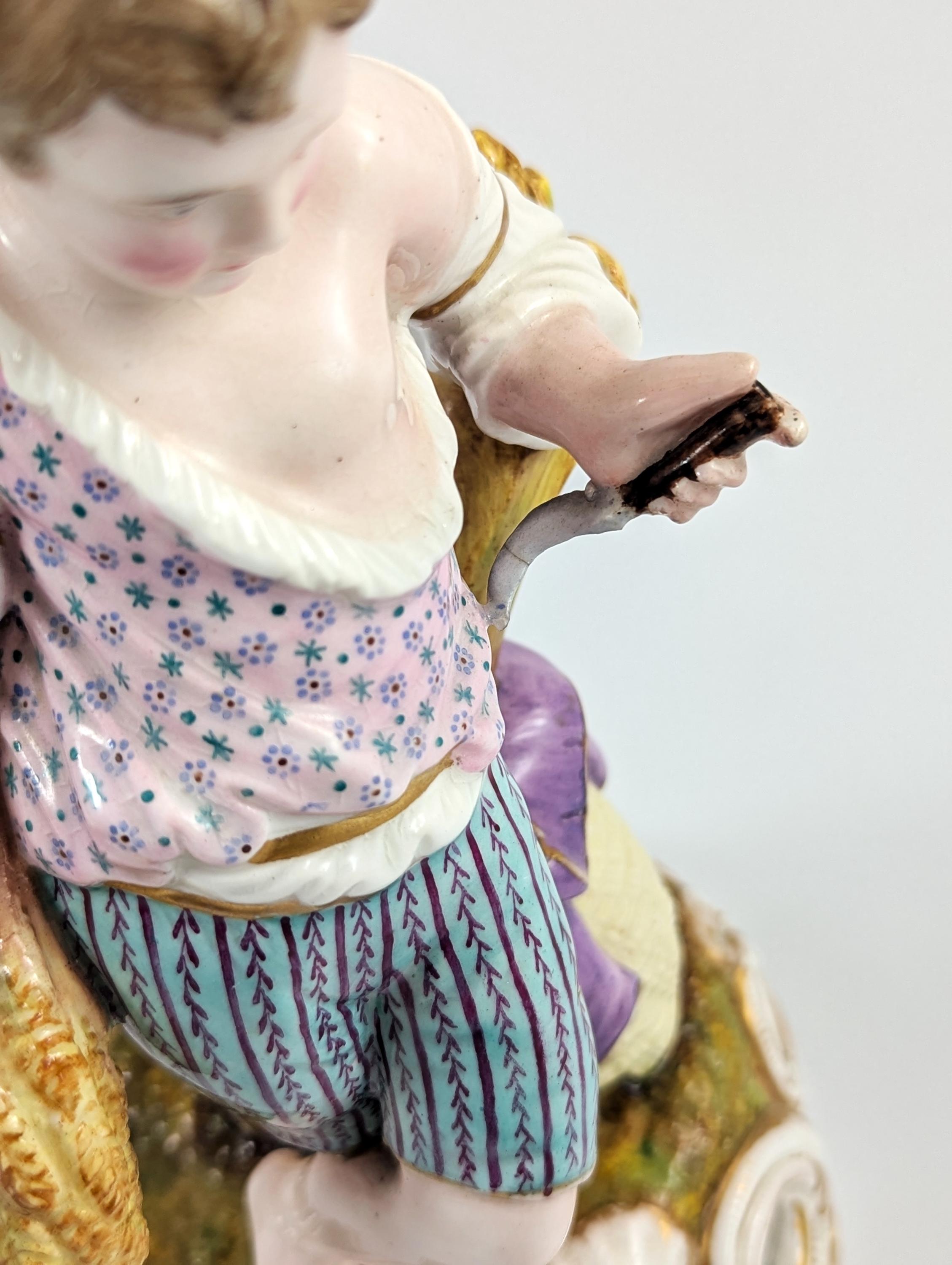 Rare Derby Style Porcelain Figurine, 19th century.