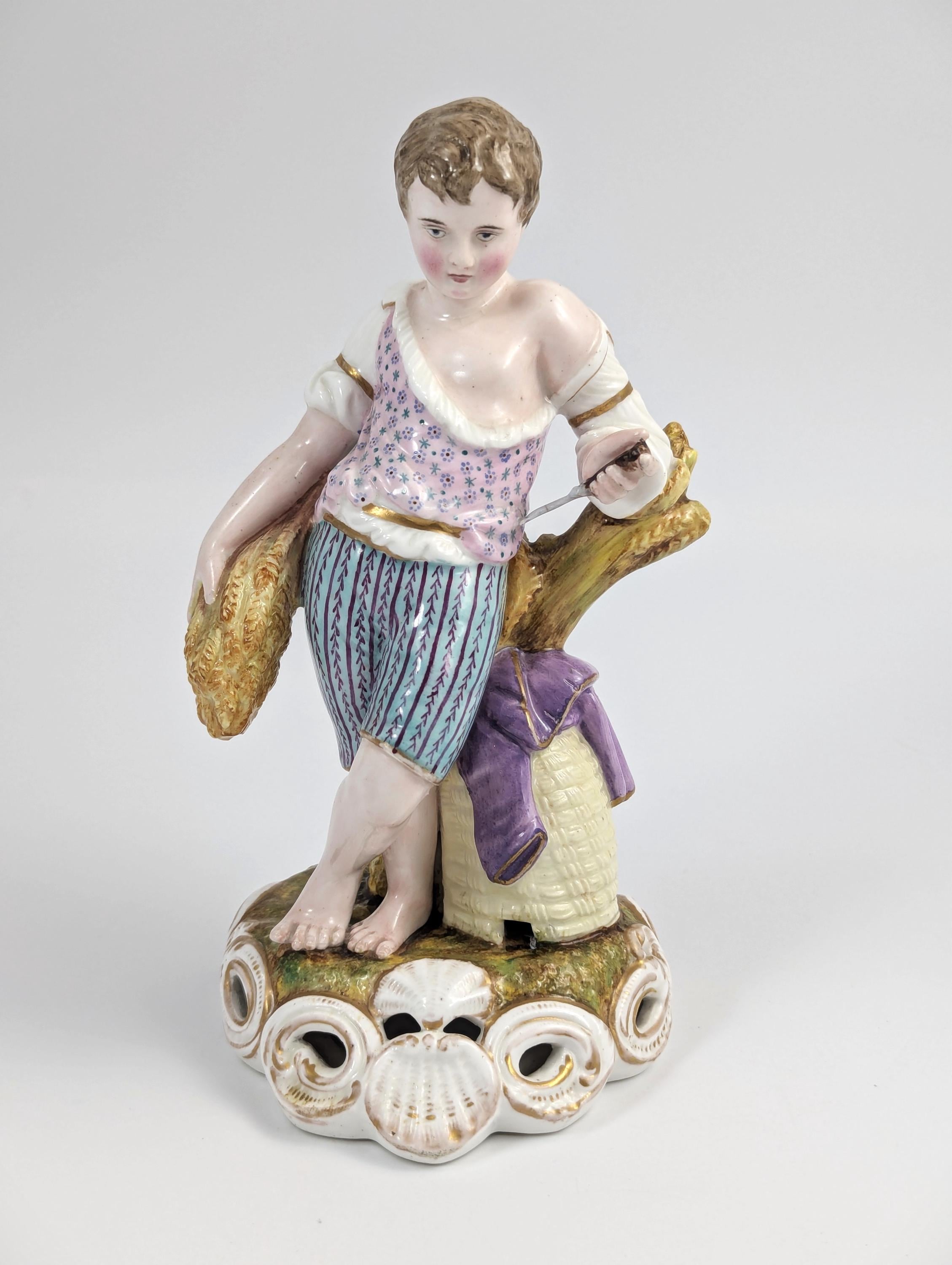 Rare Derby Style Porcelain Figurine, 19th century.