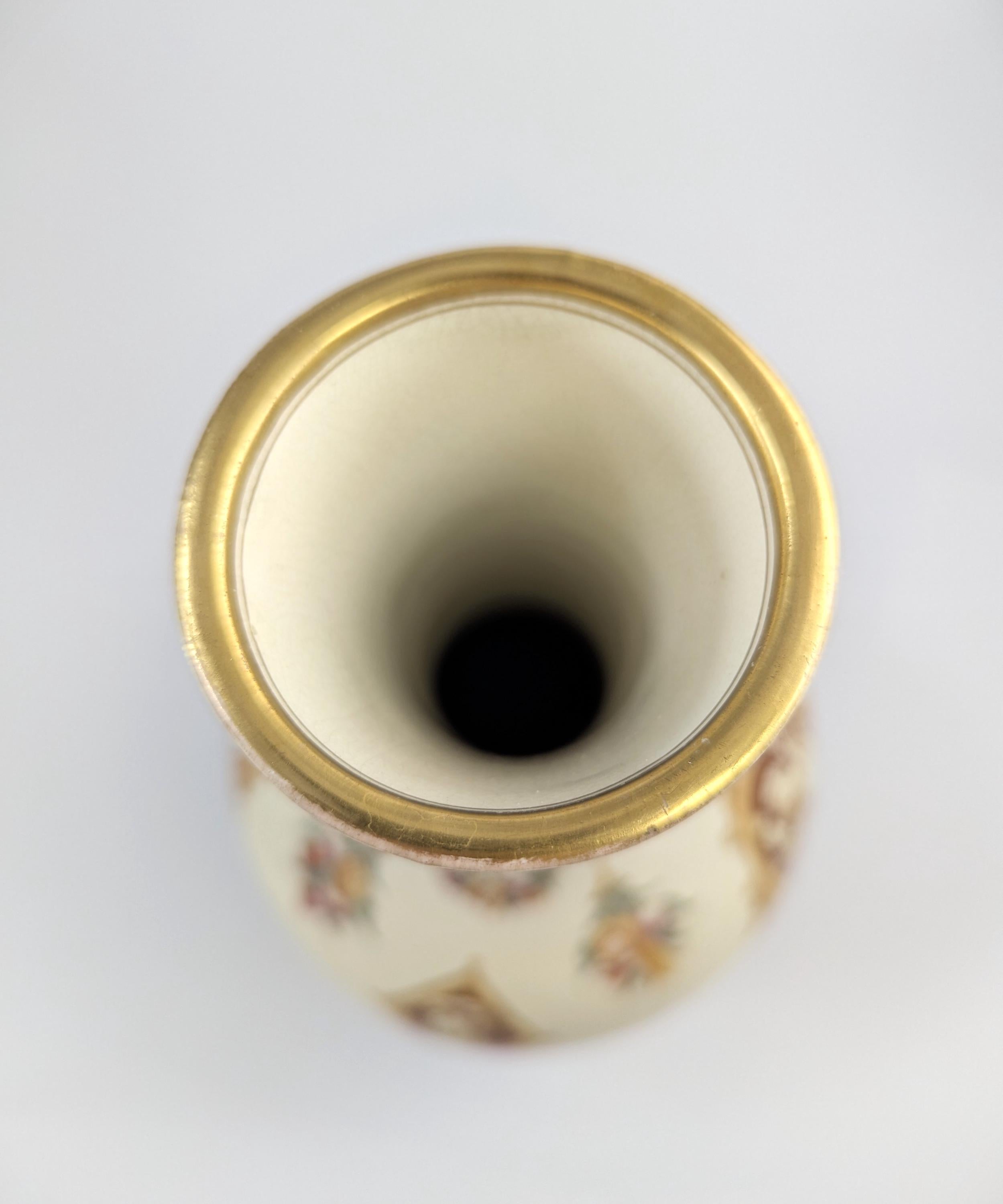 Wedgwood Persian style antique Oriental bottle vase, Thomas Allen design, 1887
