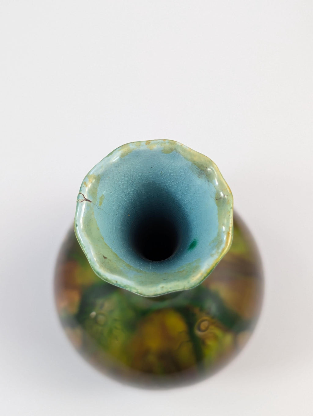 Rare Burmantofts Faience Sunburst Bottle Vases, c. 1880